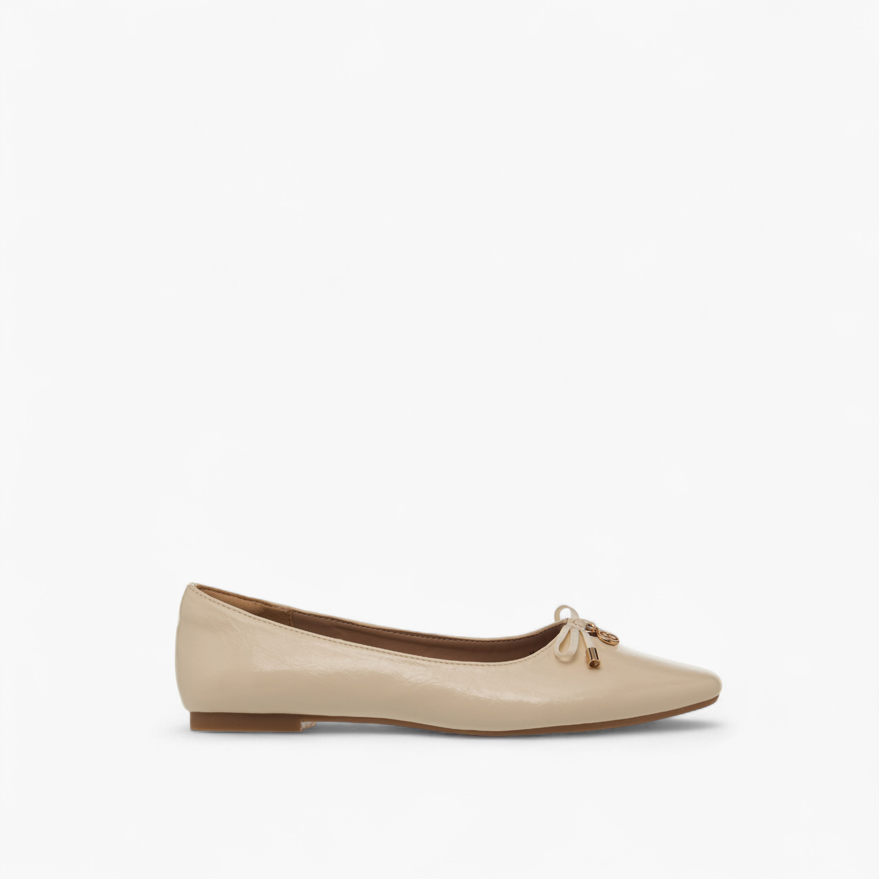 Celeste Women's Solid Slip-On Ballerina Shoes with Bow Accent-women-shoes-ballerinas-image-3