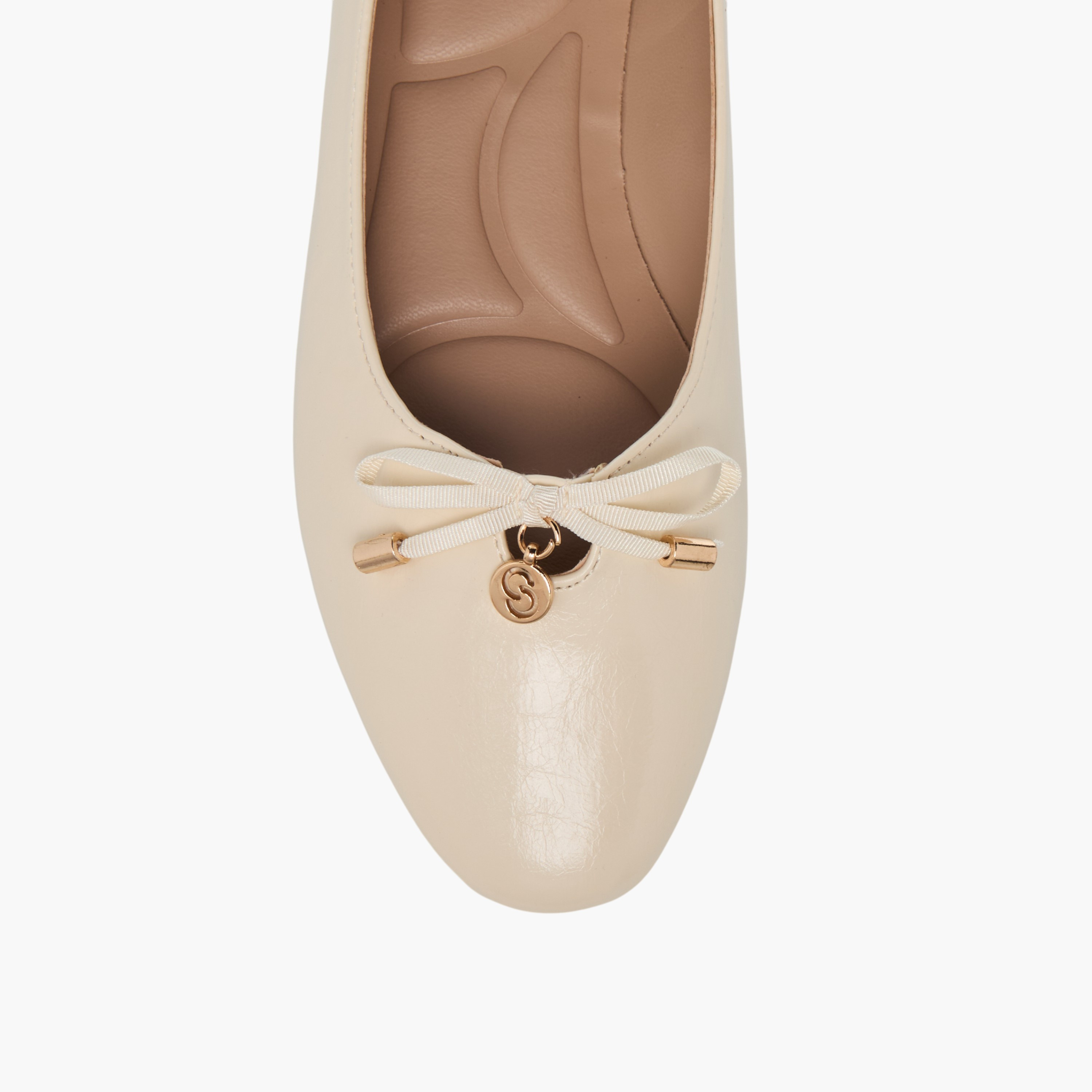Celeste Women's Solid Slip-On Ballerina Shoes with Bow Accent-women-shoes-ballerinas-image-4