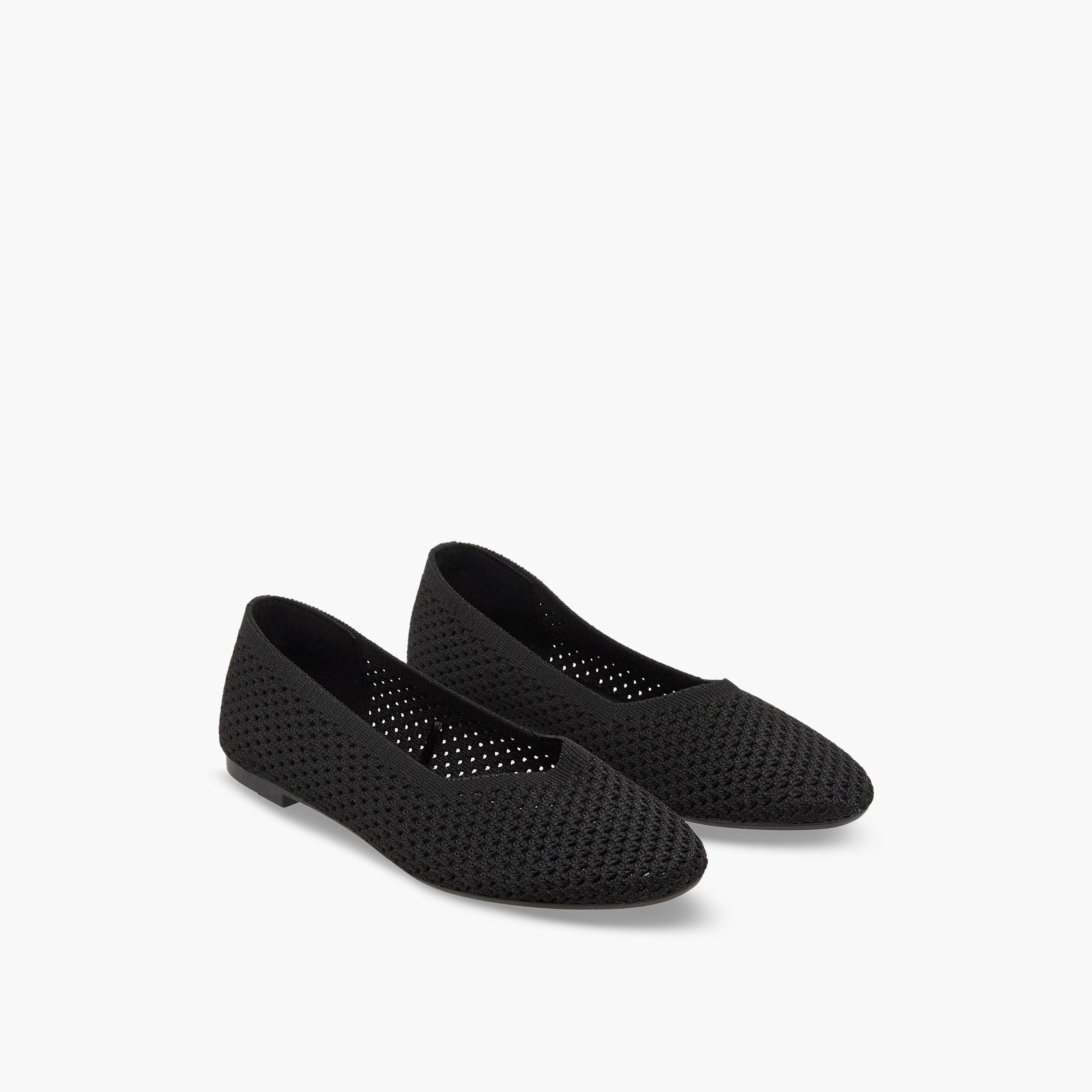 حذاء باليرينا بارز الملمس للنساء من فلورا بيلا-women-shoes-flats-ballerinas-image-1