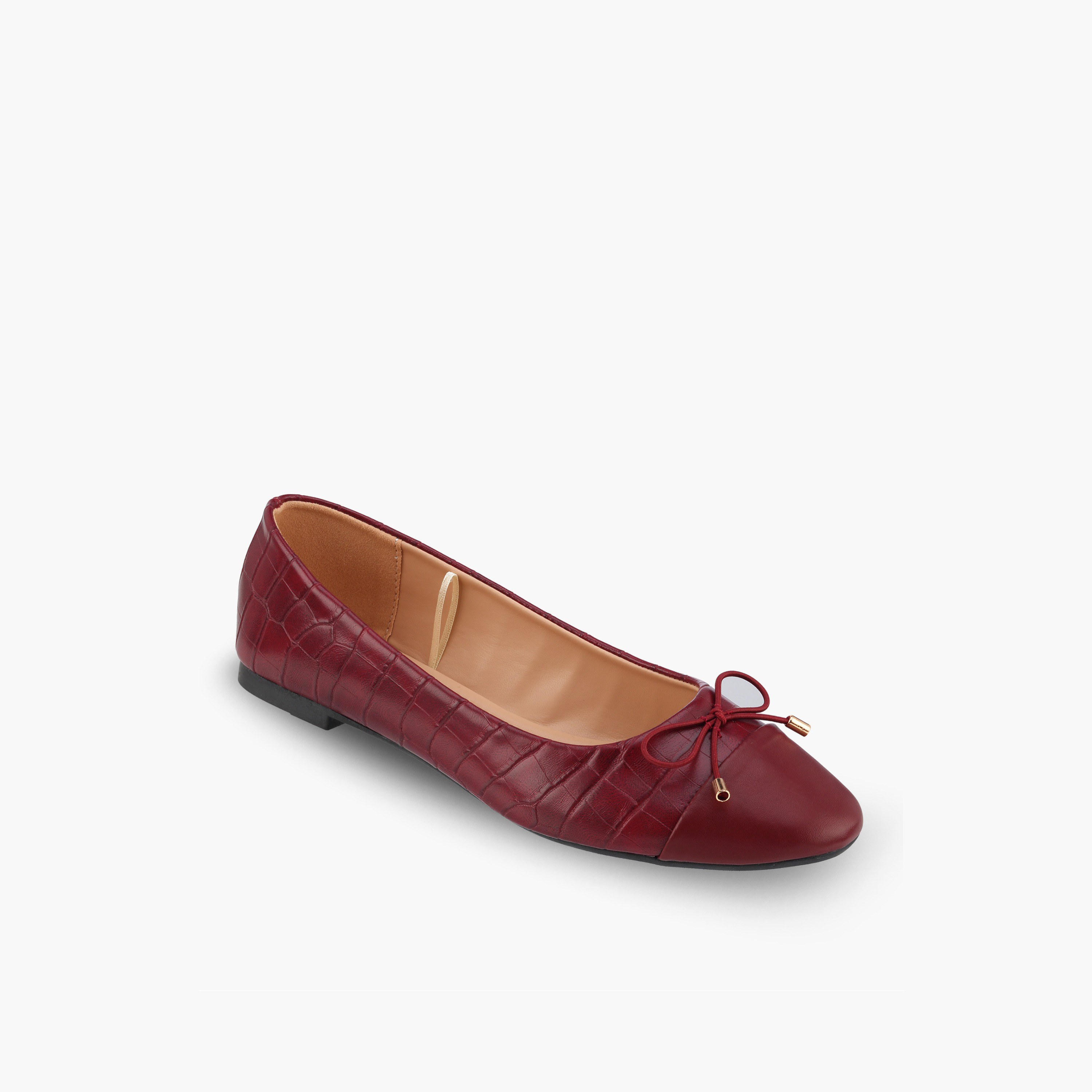 Paprika Women Bow Accent Ballerina Shoes-women-shoes-ballerinas-image-2