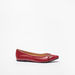 Celeste Women's Textured Ballerina Shoes with Chain Link Detail-Women%27s Ballerinas-thumbnailMobile-0