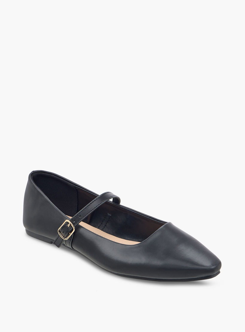 حذاء باليرينا سادة بإبزيم إغلاق من فلورا بيلا-women-shoes-ballerinas-image-2
