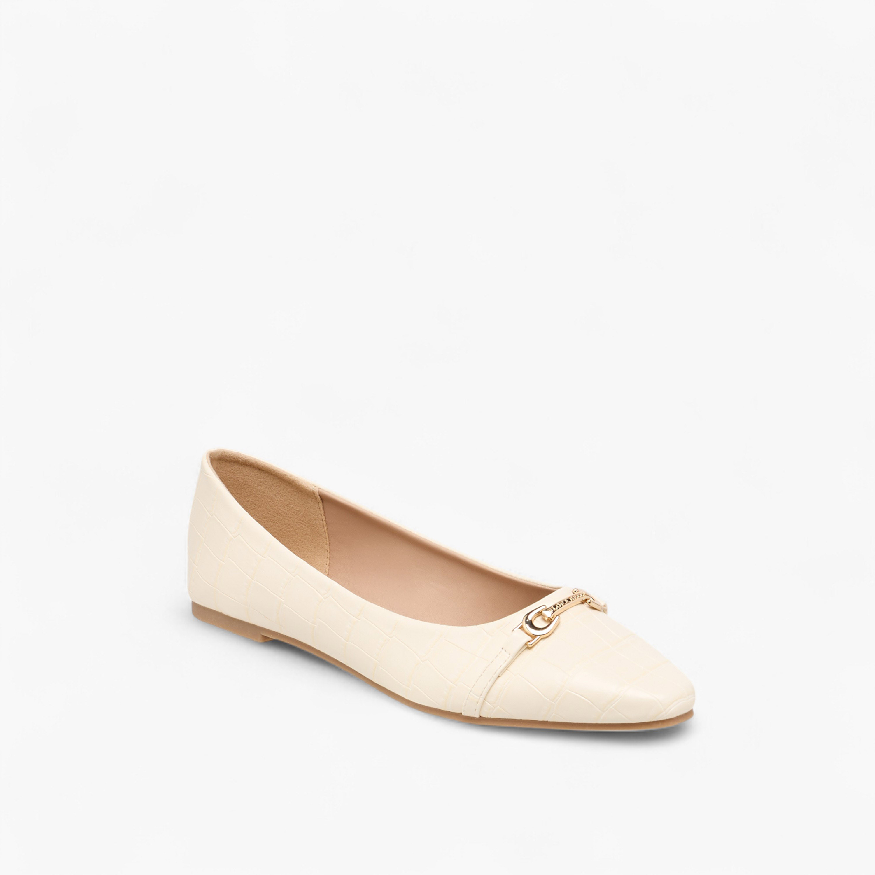 حذاء باليرينا سهل الارتداء وبارز الملمس بزينة معدنية من فلورا بيلا-women-shoes-ballerinas-image-2