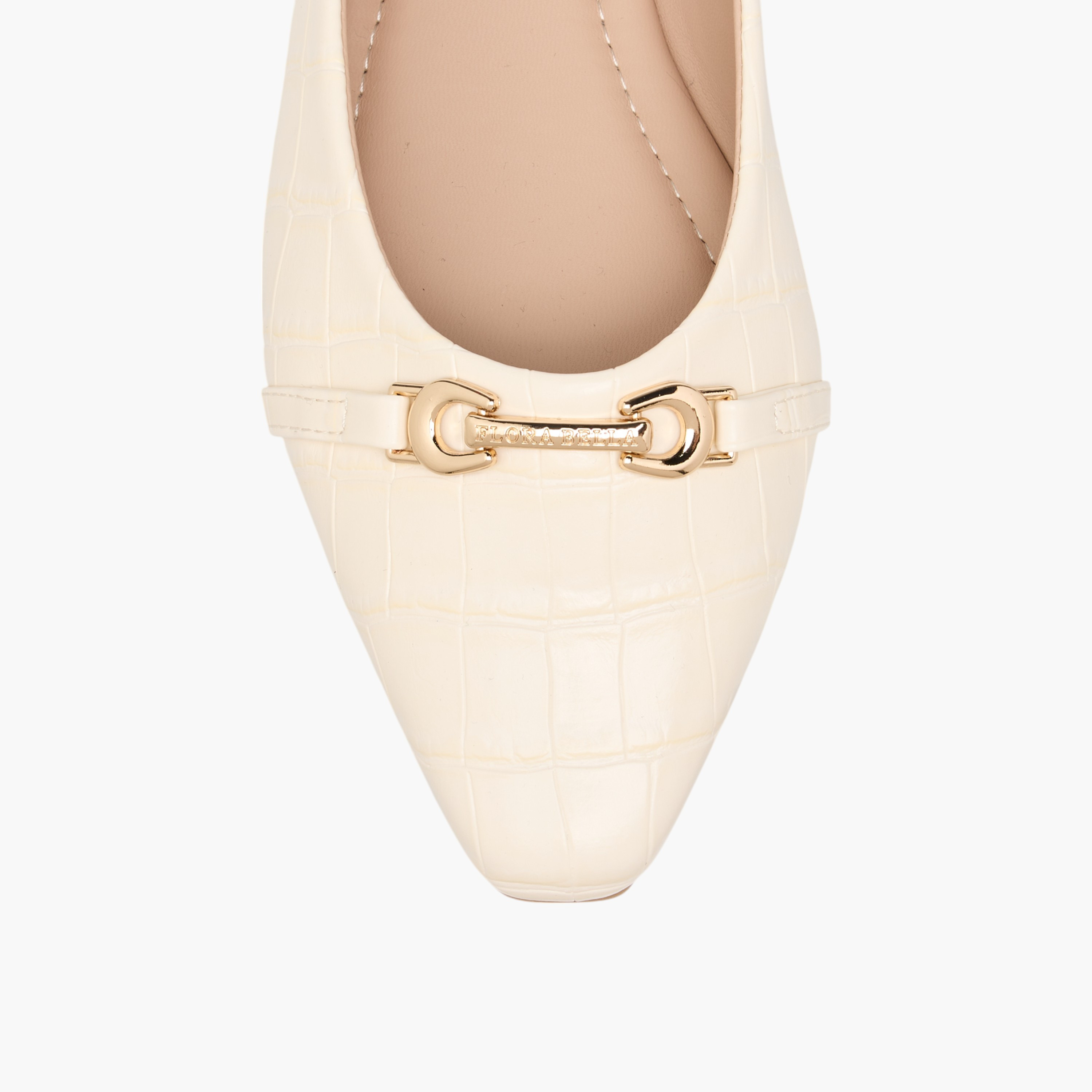 حذاء باليرينا سهل الارتداء وبارز الملمس بزينة معدنية من فلورا بيلا-women-shoes-ballerinas-image-4
