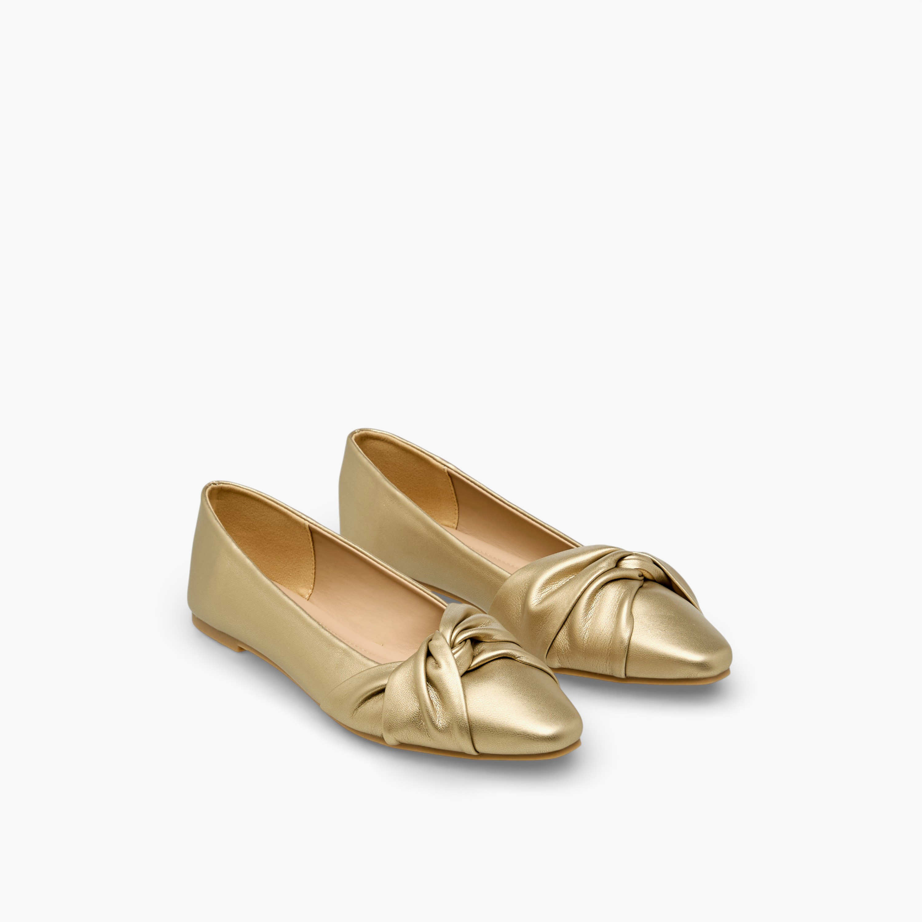 Flora Bella Women Knot Detail Slip-On Ballerina Shoes-women-shoes-ballerinas-image-1
