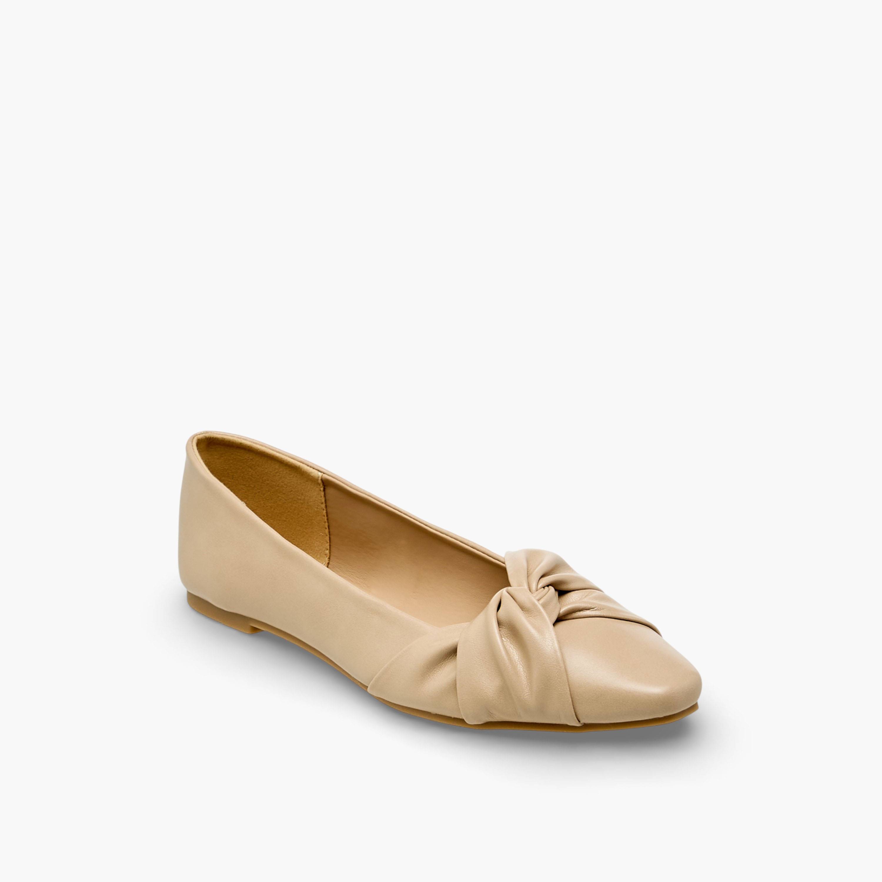 حذاء باليرينا سهل الارتداء بتفاصيل عقدة للنساء من فلورا بيلا-women-shoes-ballerinas-image-3