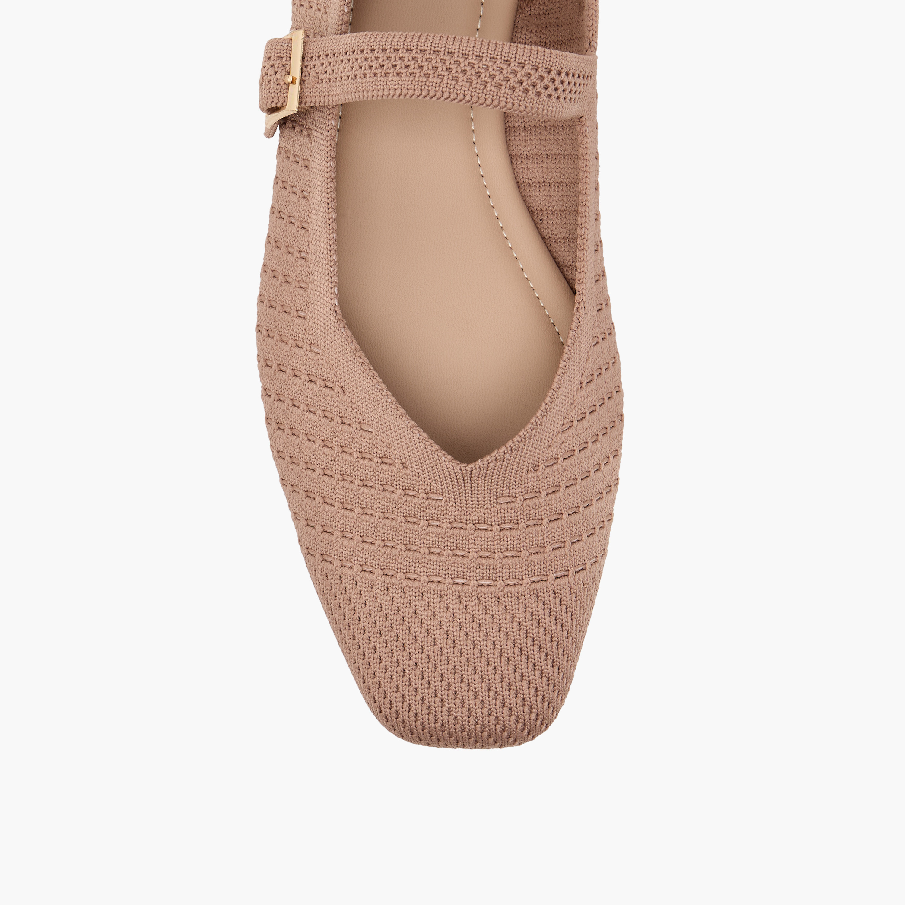 Flora Bella Textured Mary Jane Shoes with Buckle Closure-women-shoes-flats-ballerinas-image-4