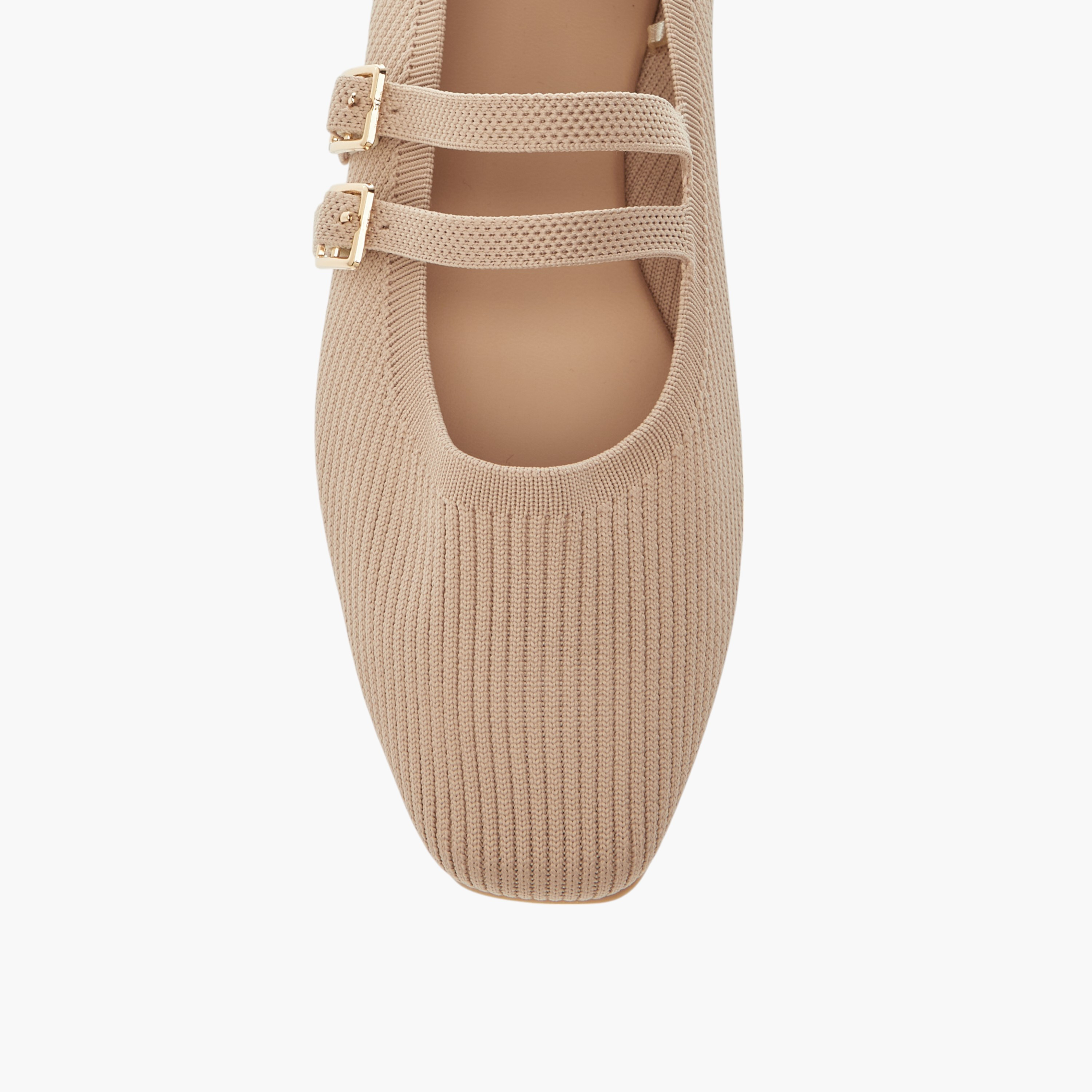حذاء باليرينا بارز الملمس بإبزيم إغلاق للنساء من سيليست-women-shoes-ballerinas-image-4