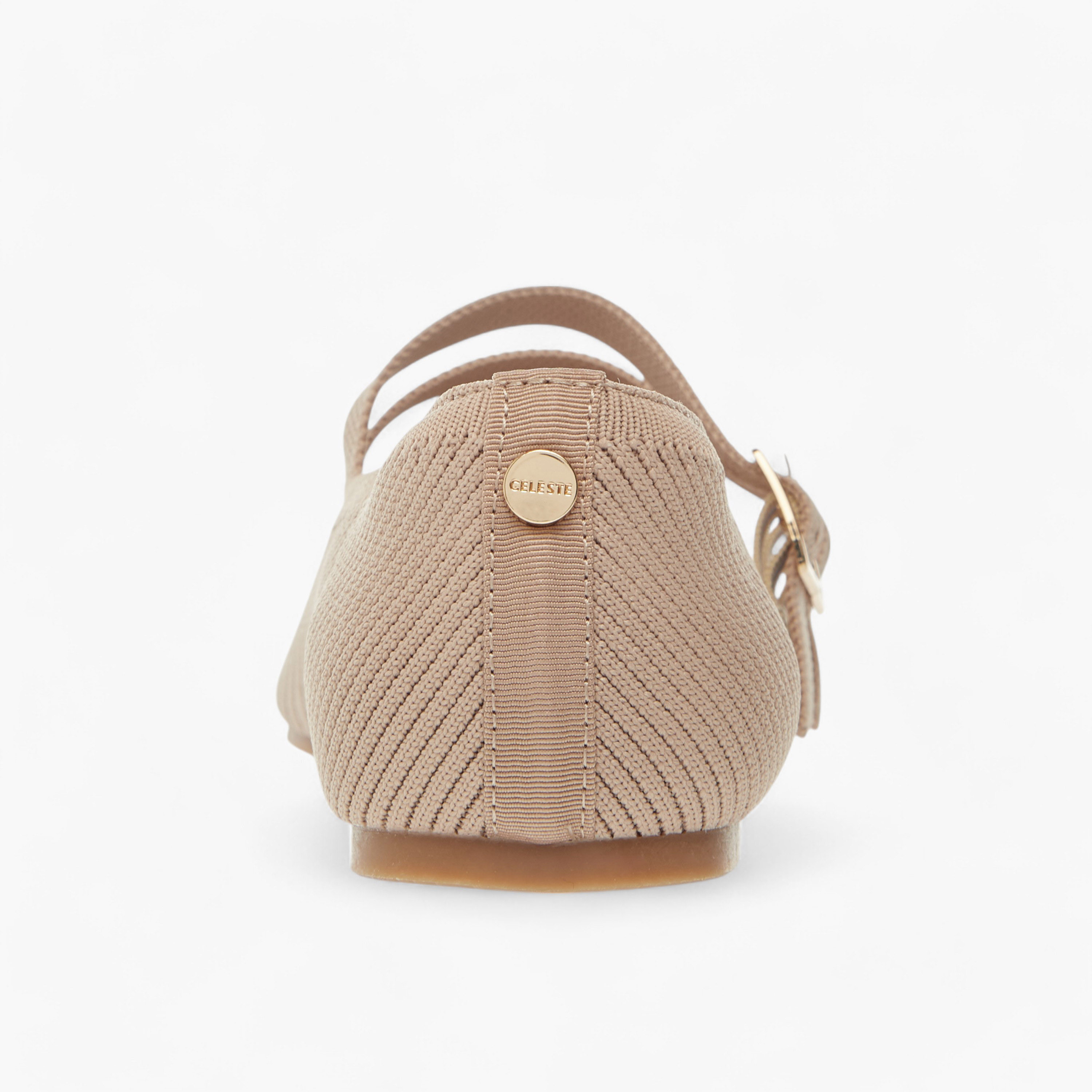 حذاء باليرينا بارز الملمس بإبزيم إغلاق للنساء من سيليست-women-shoes-ballerinas-image-5