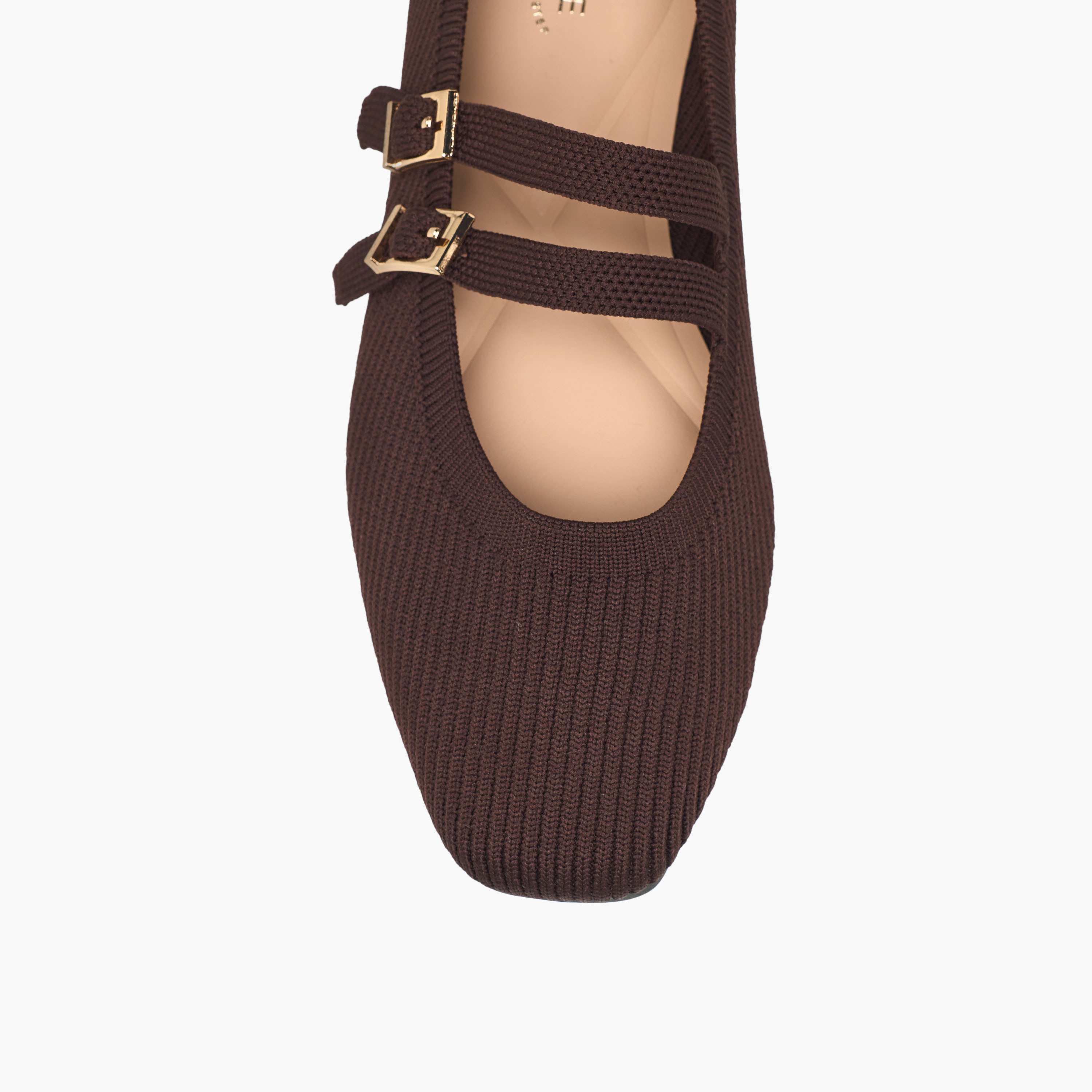 Celeste Women's Textured Ballerina Shoes with Buckle Closure-women-shoes-ballerinas-image-4