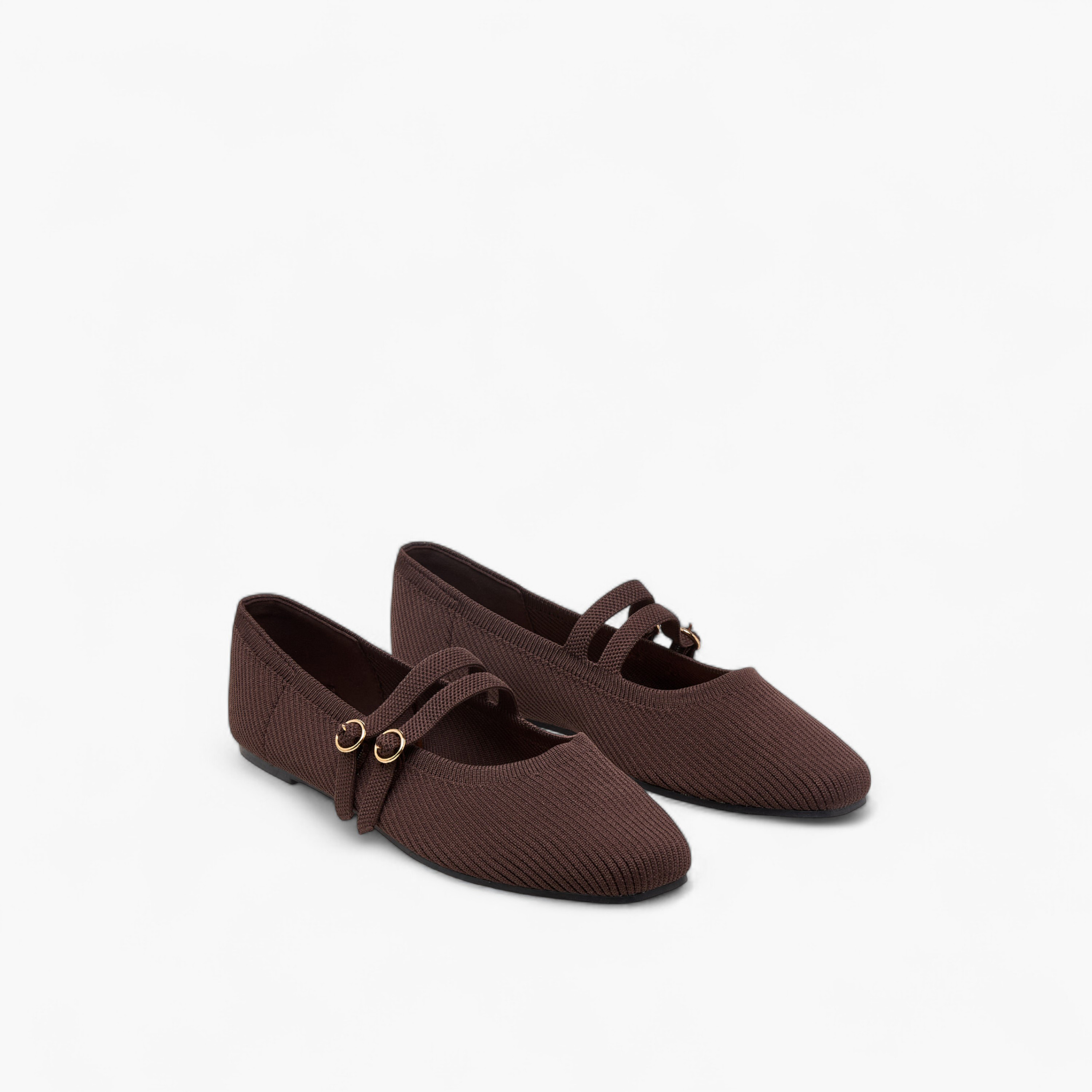 حذاء باليرينا بارز الملمس بإبزيم إغلاق من فلورا بيلا-women-shoes-ballerinas-image-1