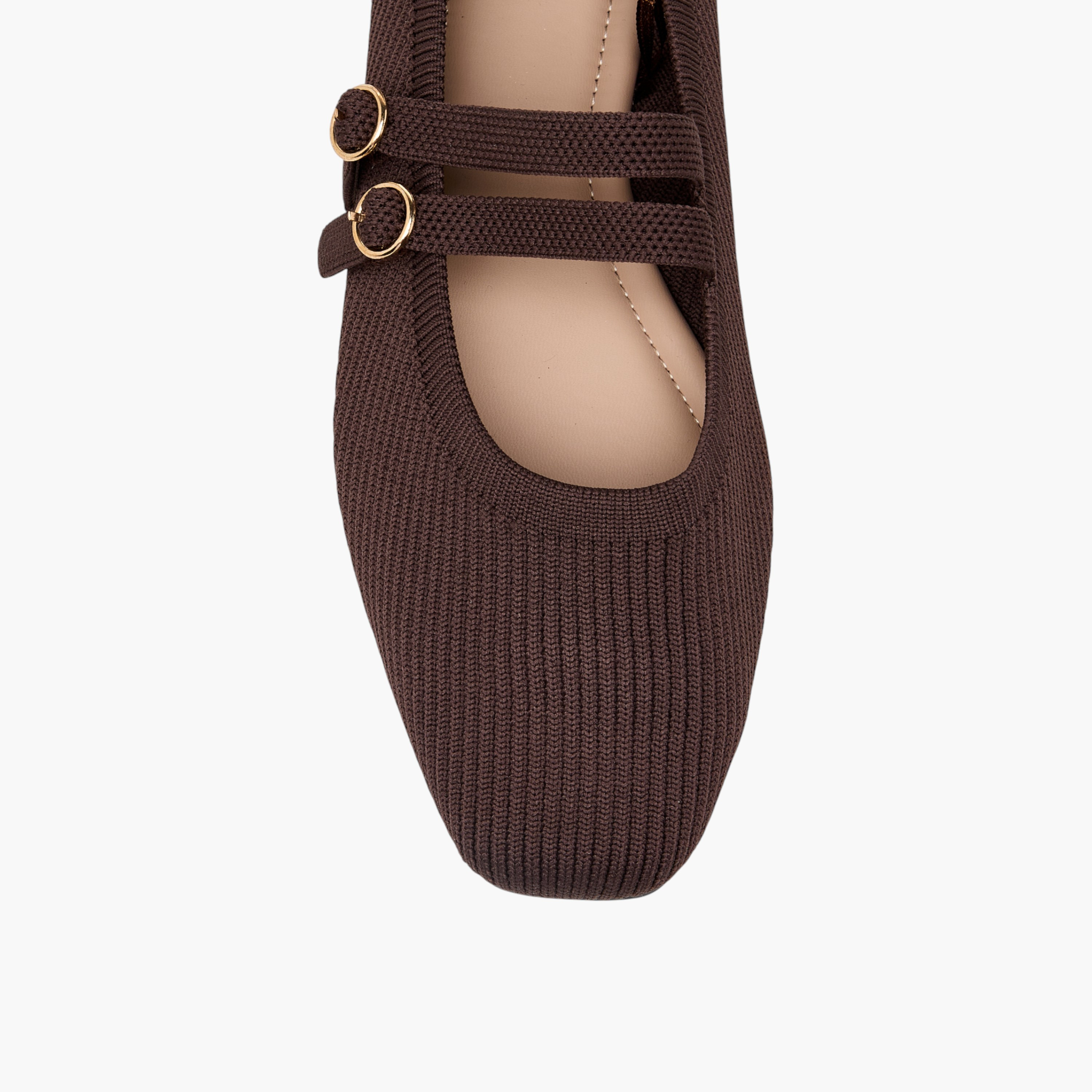 حذاء باليرينا بارز الملمس بإبزيم إغلاق من فلورا بيلا-women-shoes-ballerinas-image-4