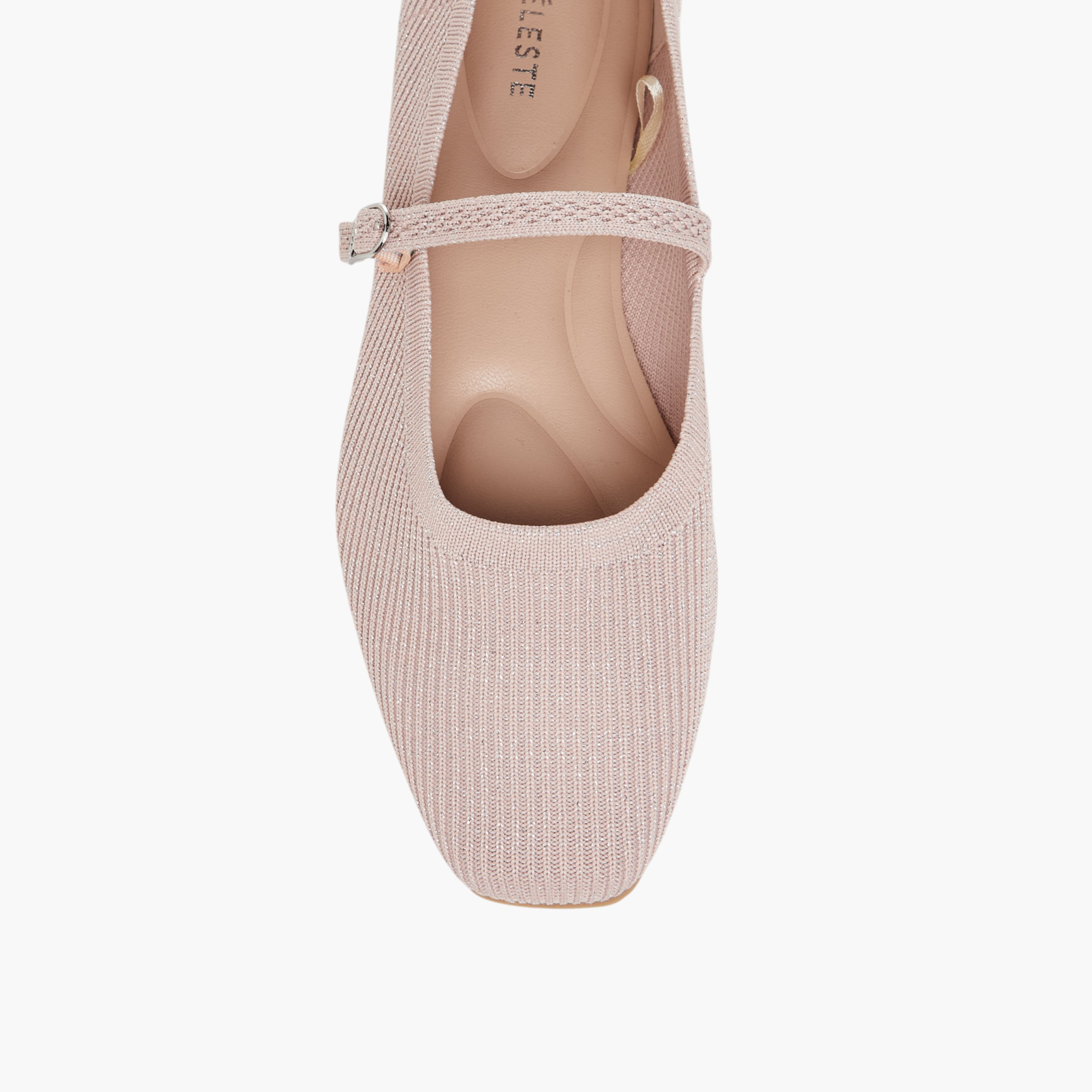 حذاء ماري جين بارز الملمس للنساء من سيليست-women-shoes-ballerinas-image-4