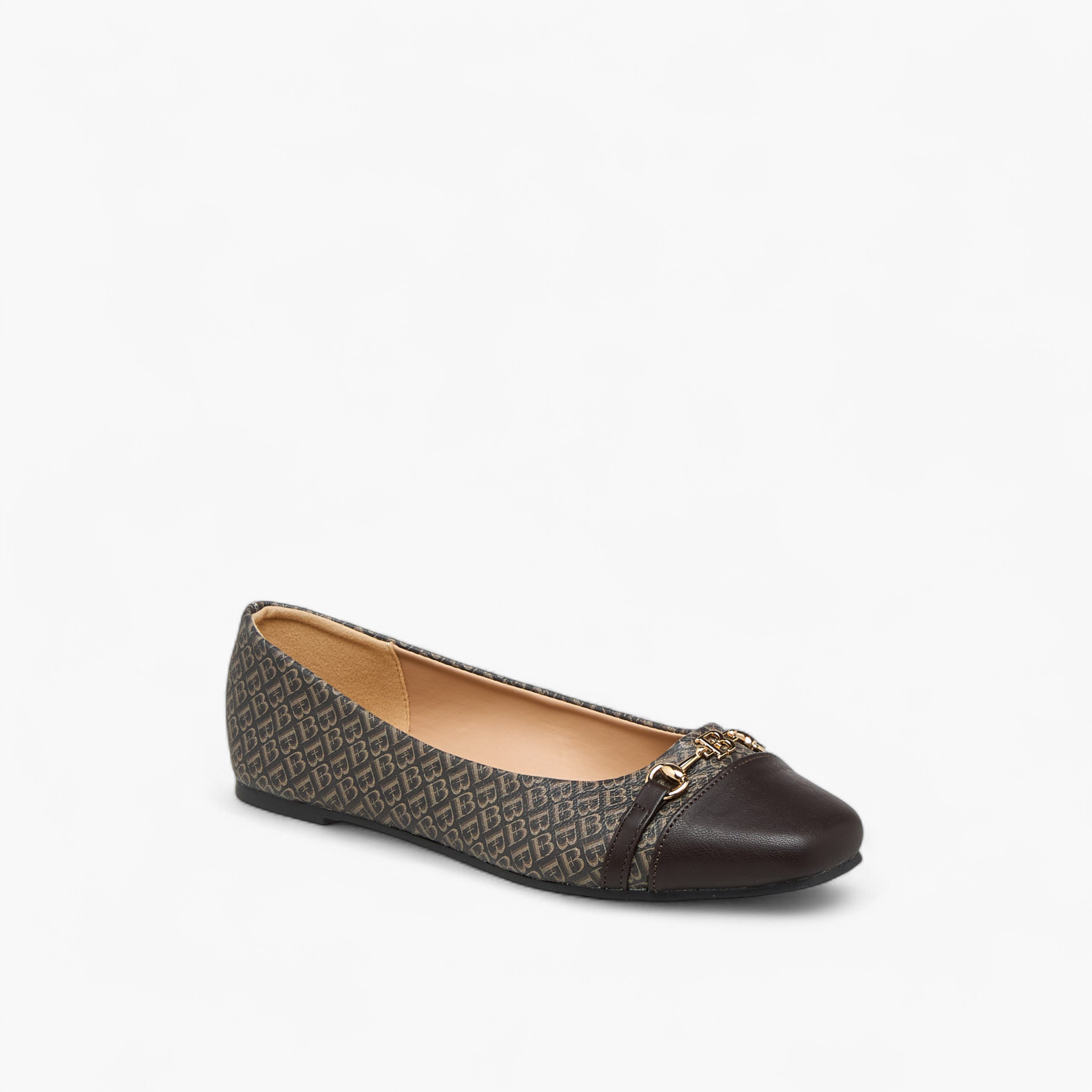 Flora Bella Monogram Print Slip-On Ballerina Shoes-women-shoes-ballerinas-image-2