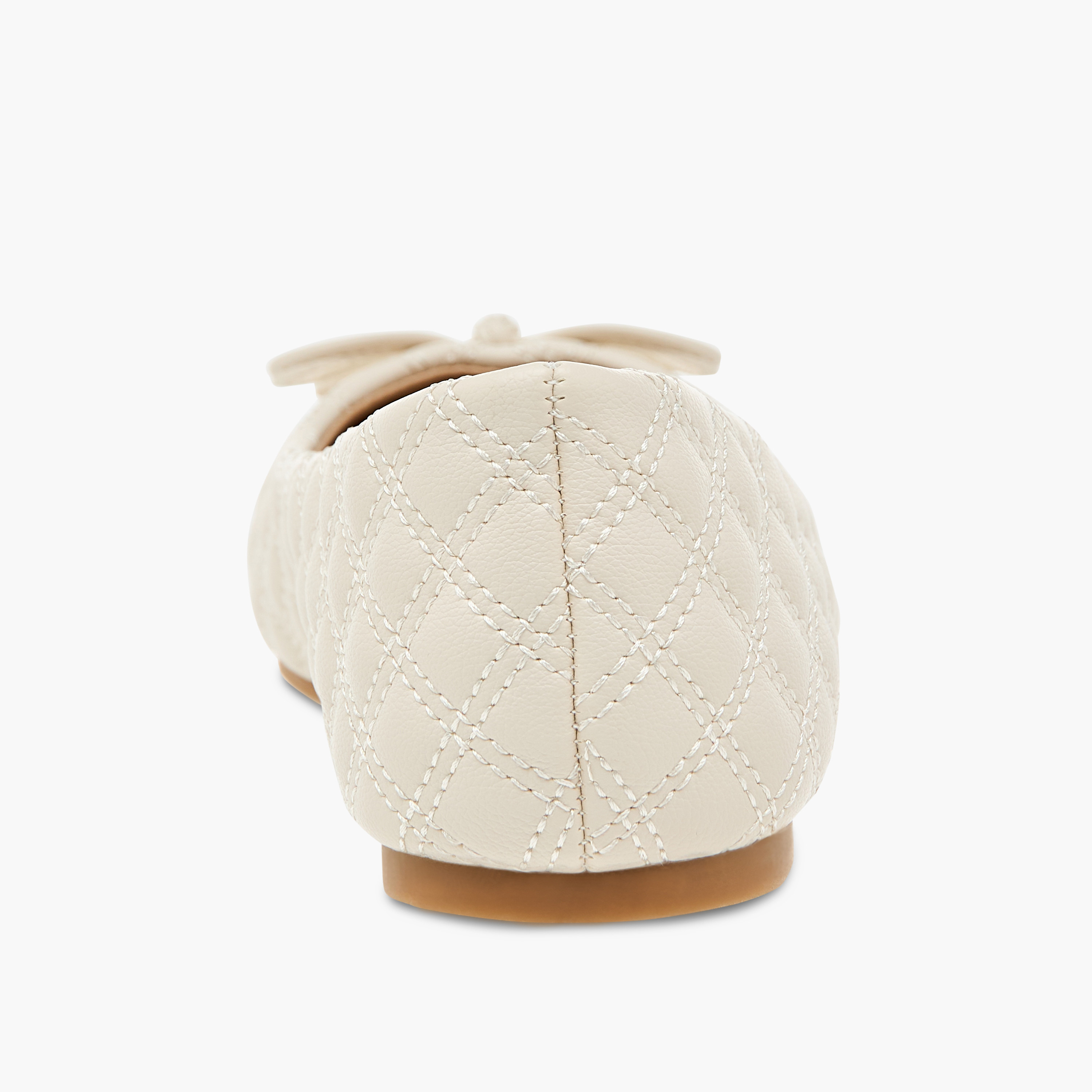Flora Bella Quilted Slip-On Ballerina Shoes with Bow Detail-women-shoes-ballerinas-image-5