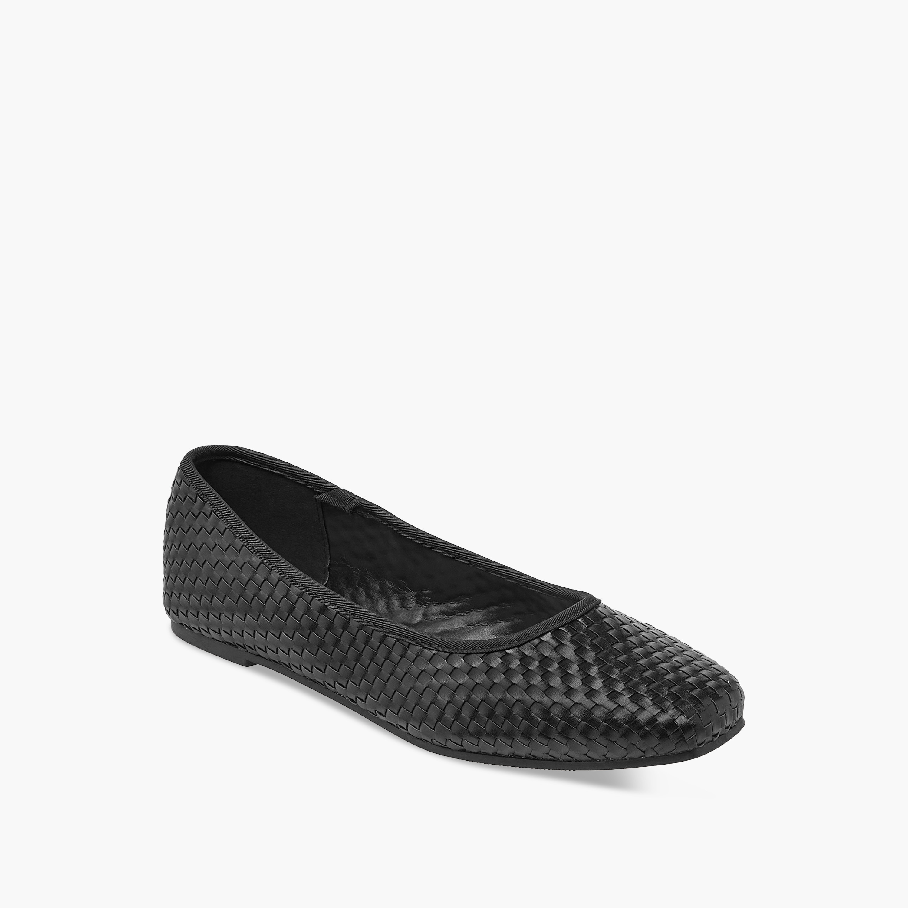 Flora Bella Textured Square Toe Slip-On Ballerina Shoes-women-shoes-ballerinas-image-2
