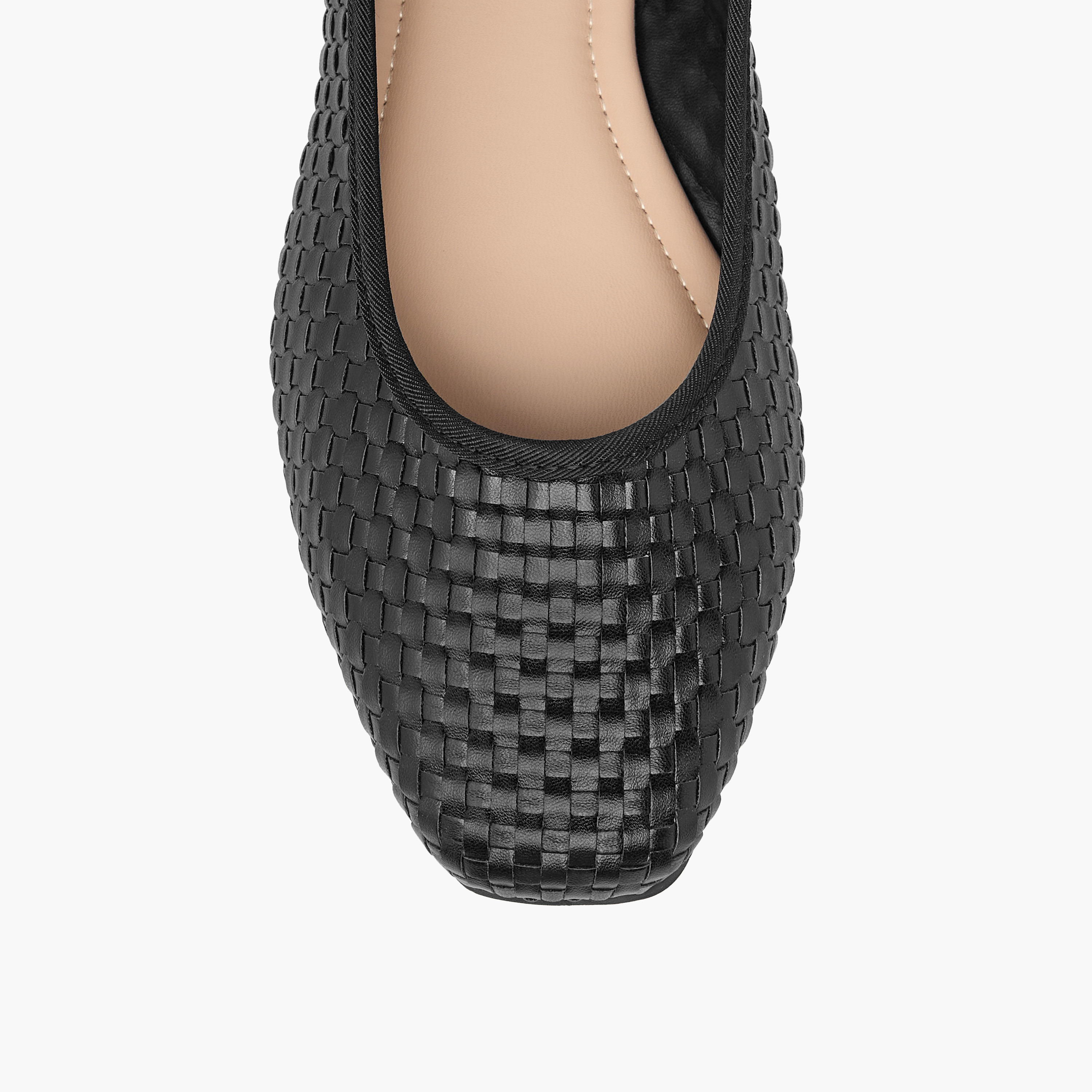 Flora Bella Textured Square Toe Slip-On Ballerina Shoes-women-shoes-ballerinas-image-4