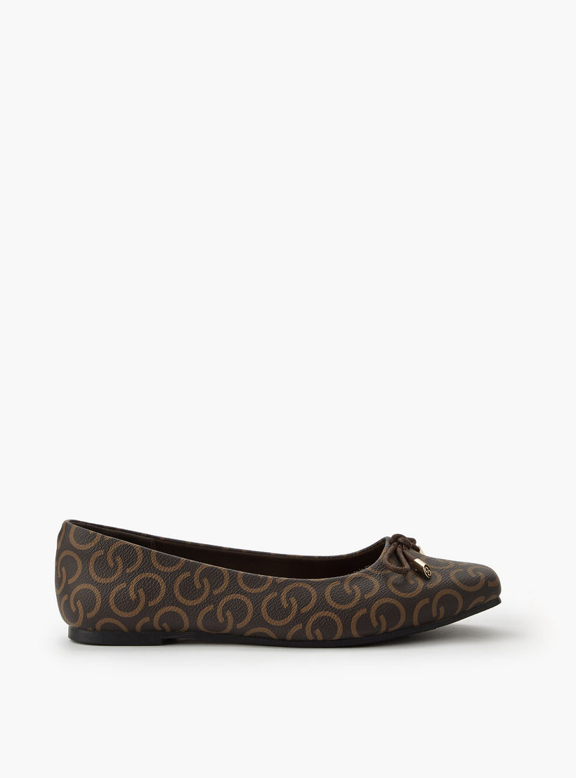 Celeste Women Monogram Print Ballerina Shoes-women-shoes-ballerinas-image-3