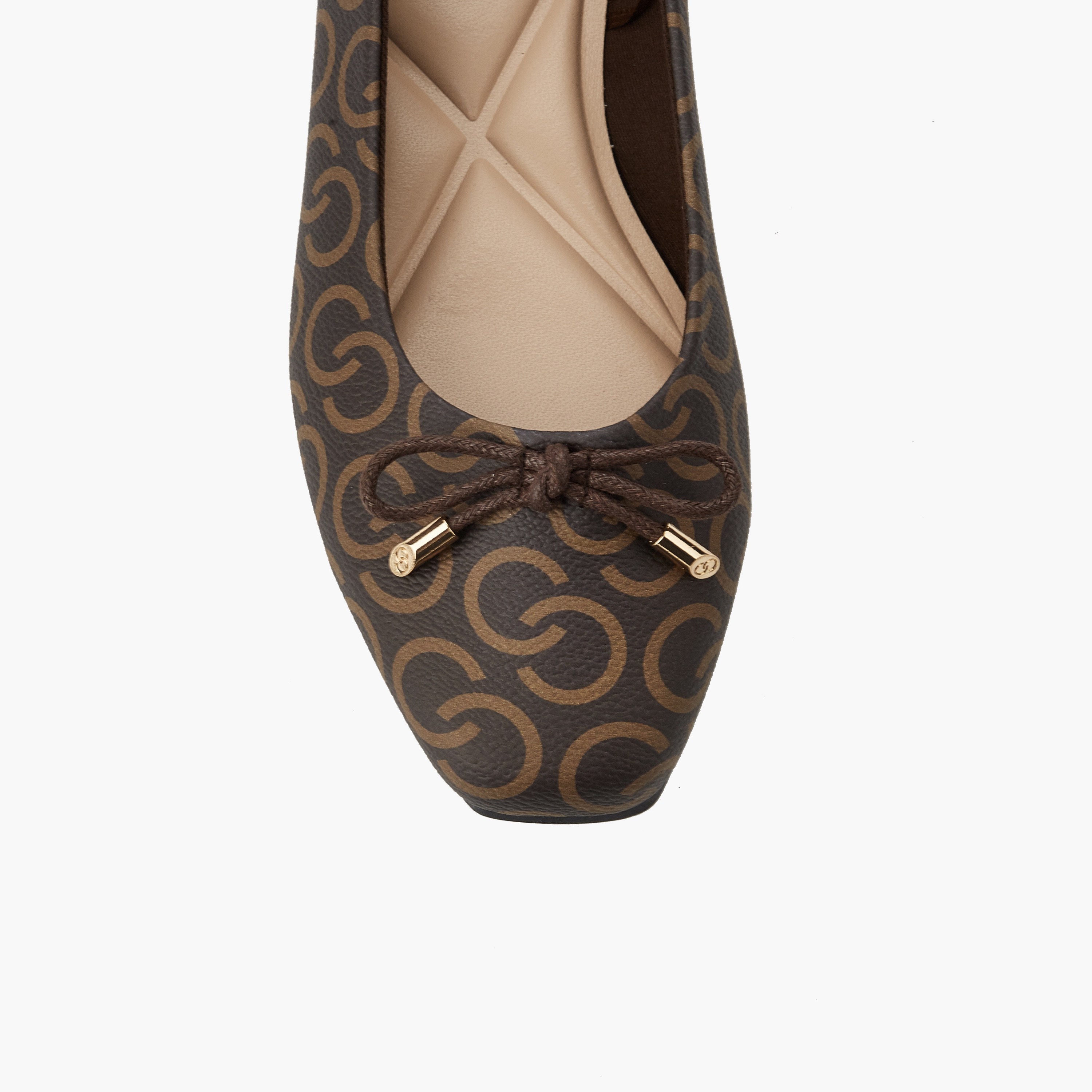 Celeste Women Monogram Print Ballerina Shoes-women-shoes-ballerinas-image-4
