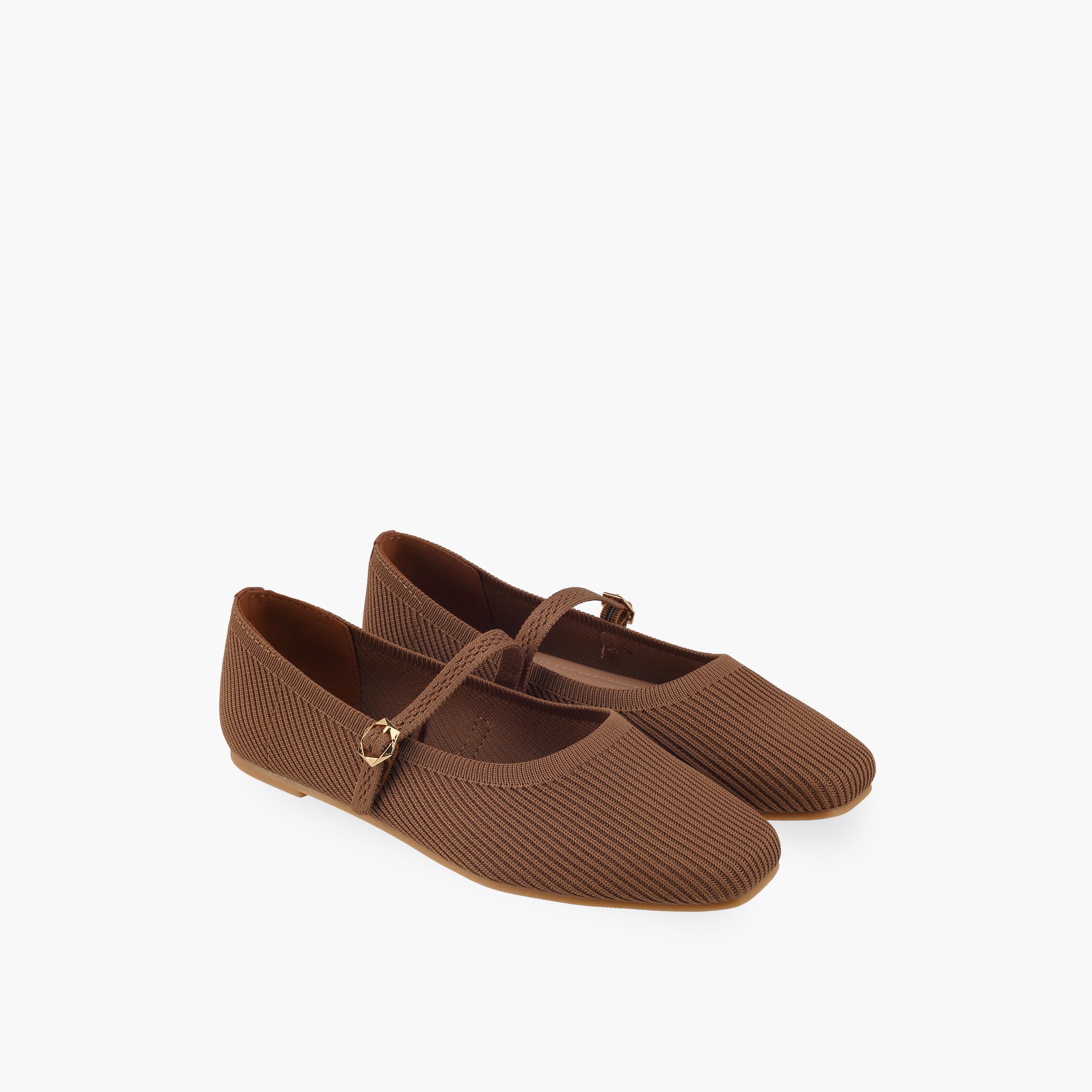 Paprika Women Buckle Closure Ballerina Shoes-women-shoes-ballerinas-image-1