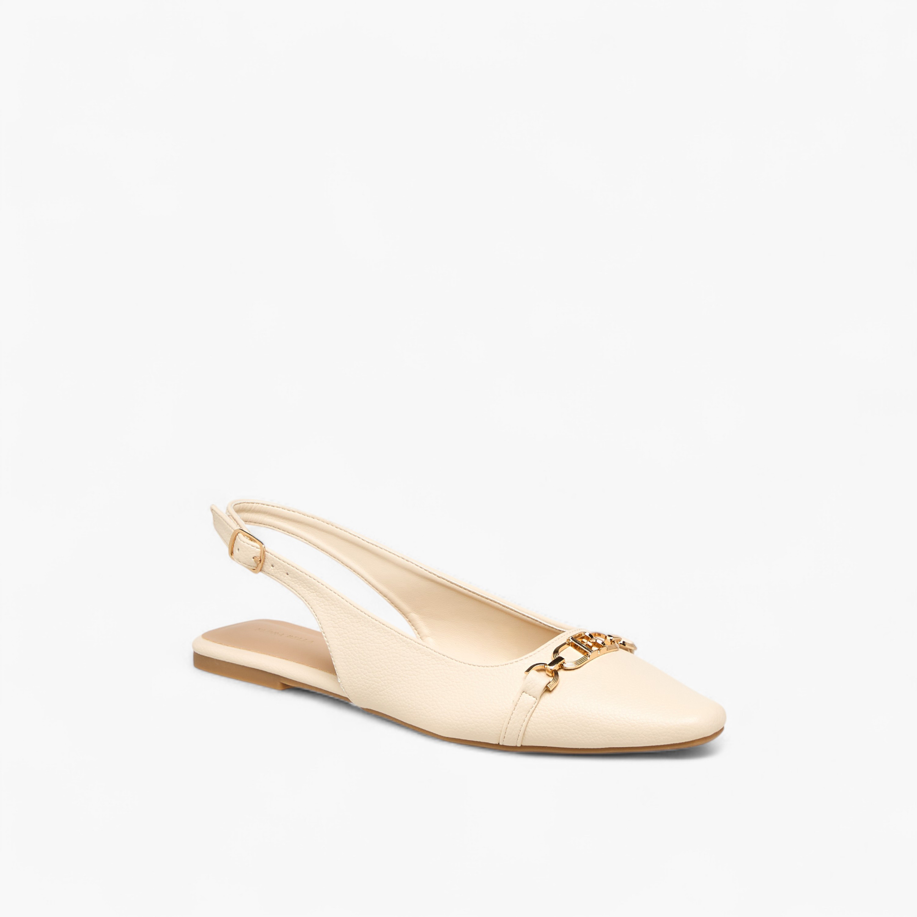 Flora Bella Metallic Accent Shoes with Buckle Strap-women-shoes-flats-ballerinas-image-2