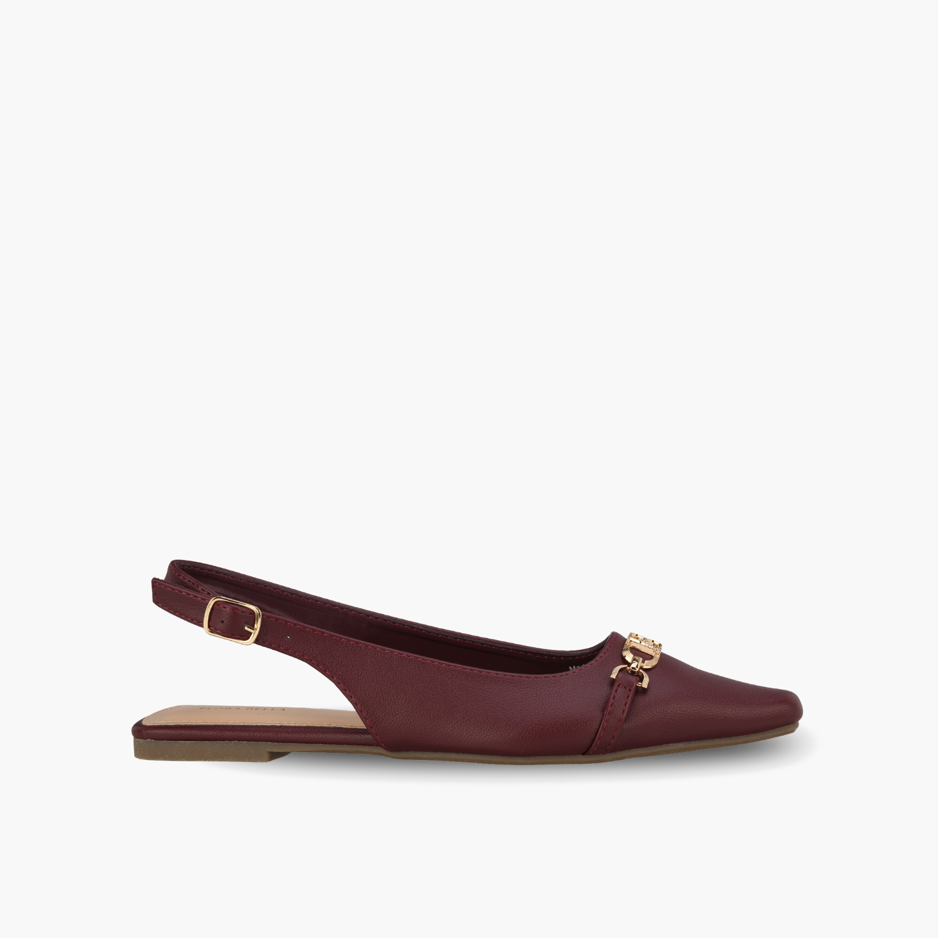 حذاء بمقدمة مدببة وزينة معدنية للنساء من فلورا بيلا-women-shoes-flats-ballerinas-image-3