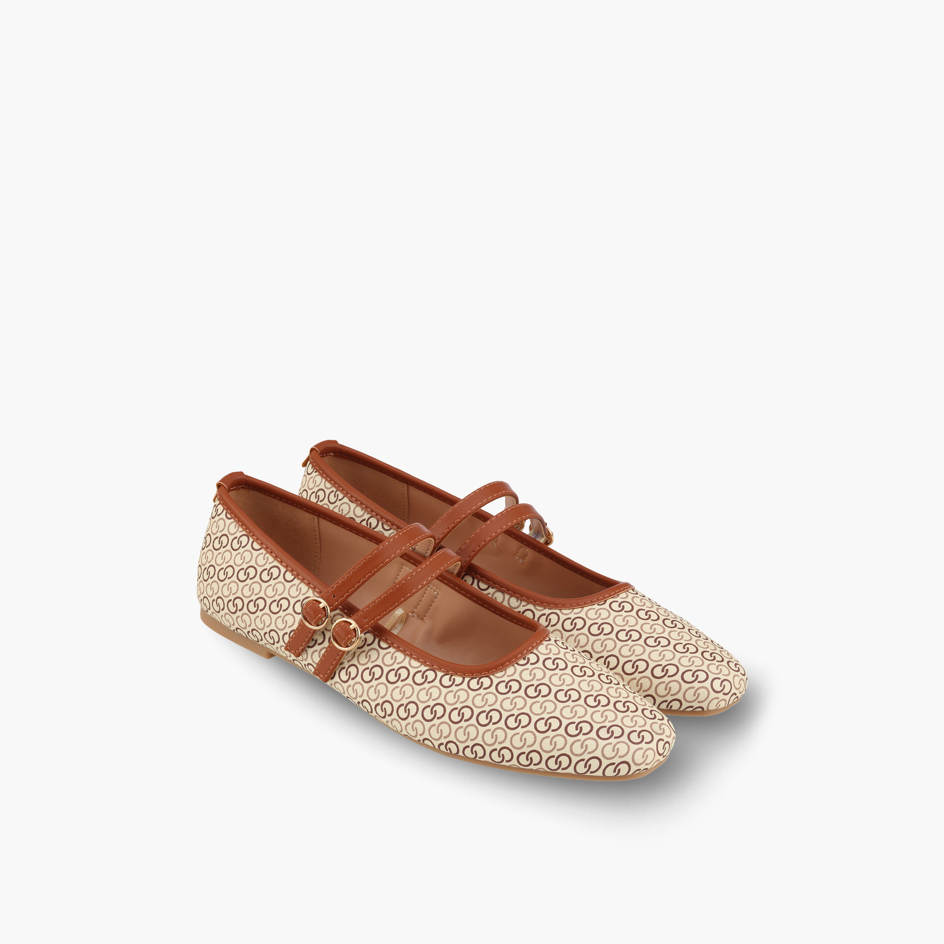 Celeste Women Monogram Mary Jane Shoes-women-shoes-ballerinas-image-1