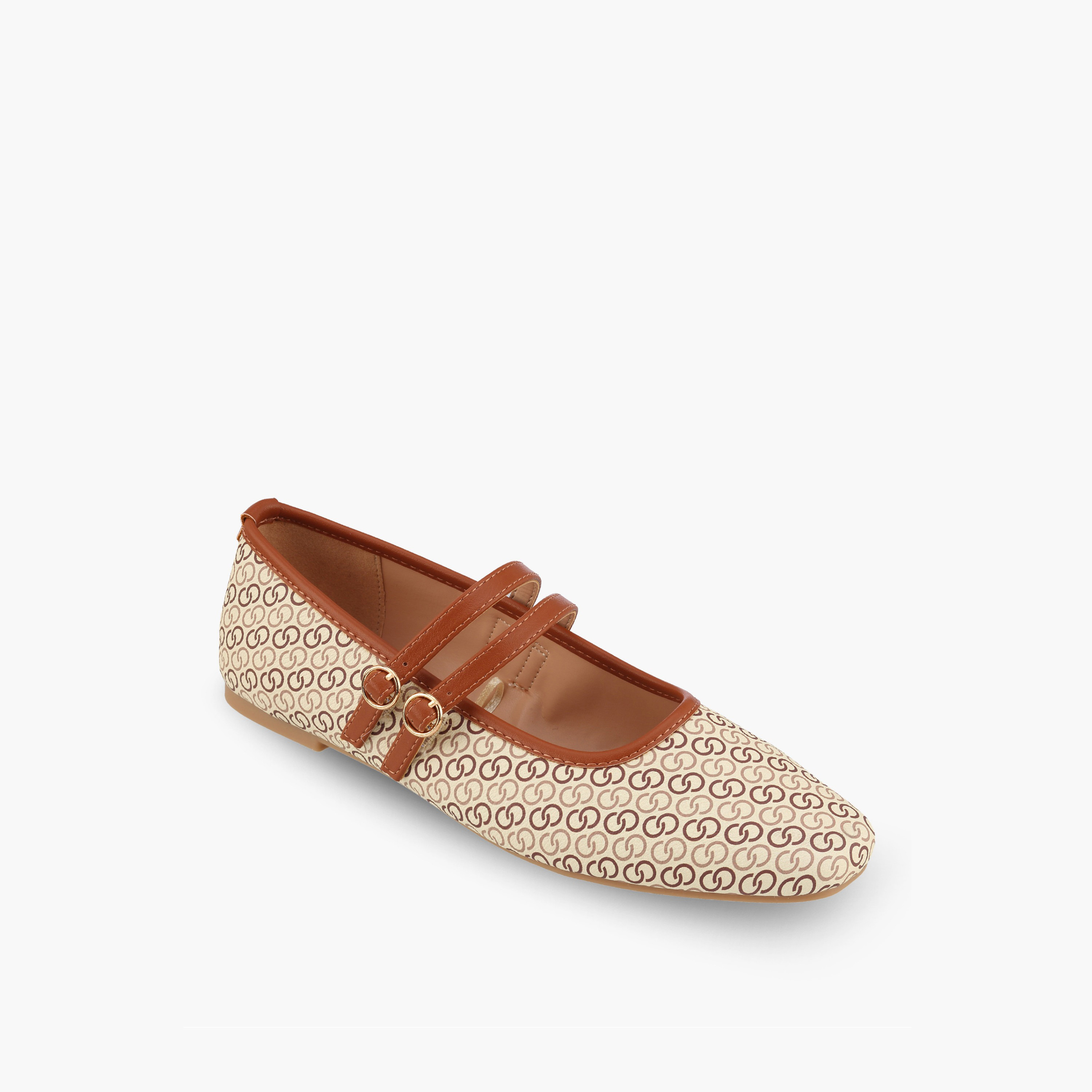 Celeste Women Monogram Mary Jane Shoes-women-shoes-ballerinas-image-2