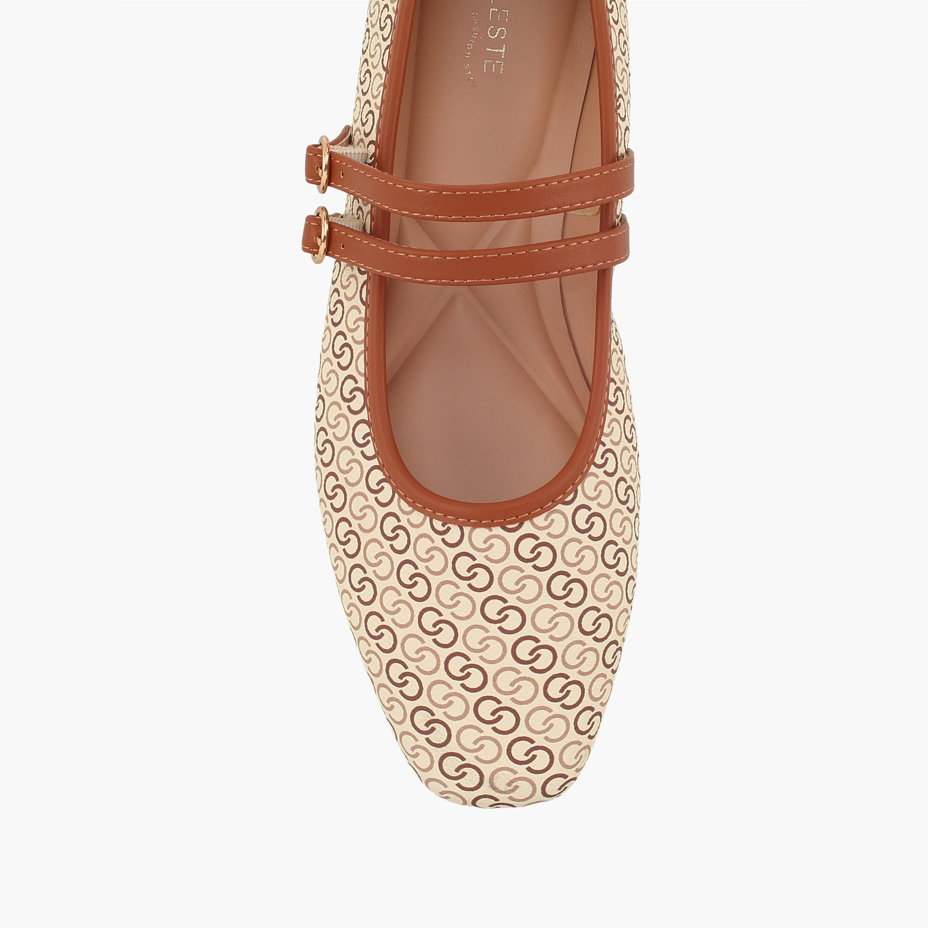 Celeste Women Monogram Mary Jane Shoes-women-shoes-ballerinas-image-4