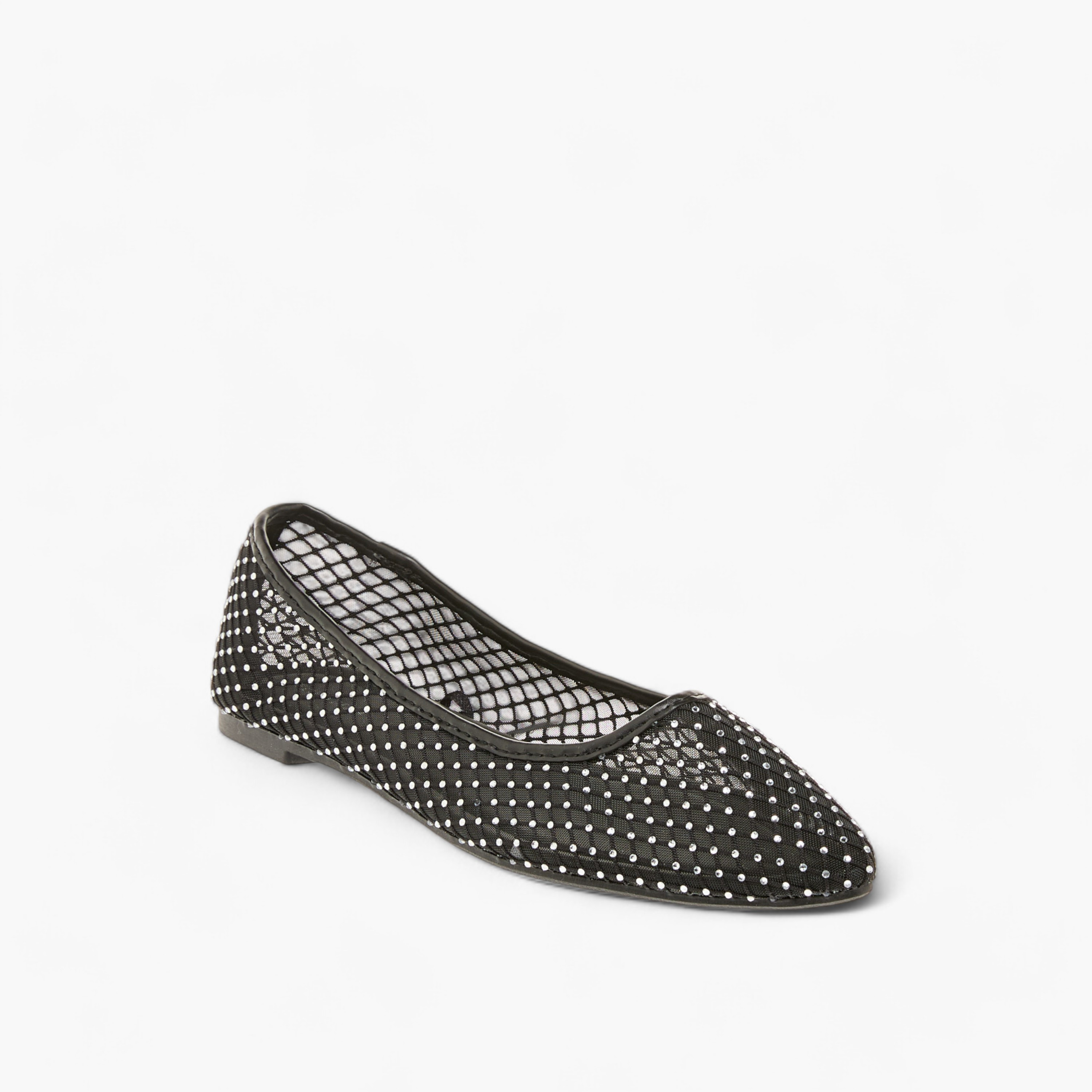 حذاء باليرينا سهل الارتداء بزينة مرصّعة من فلورا بيلا-women-shoes-flats-ballerinas-image-2