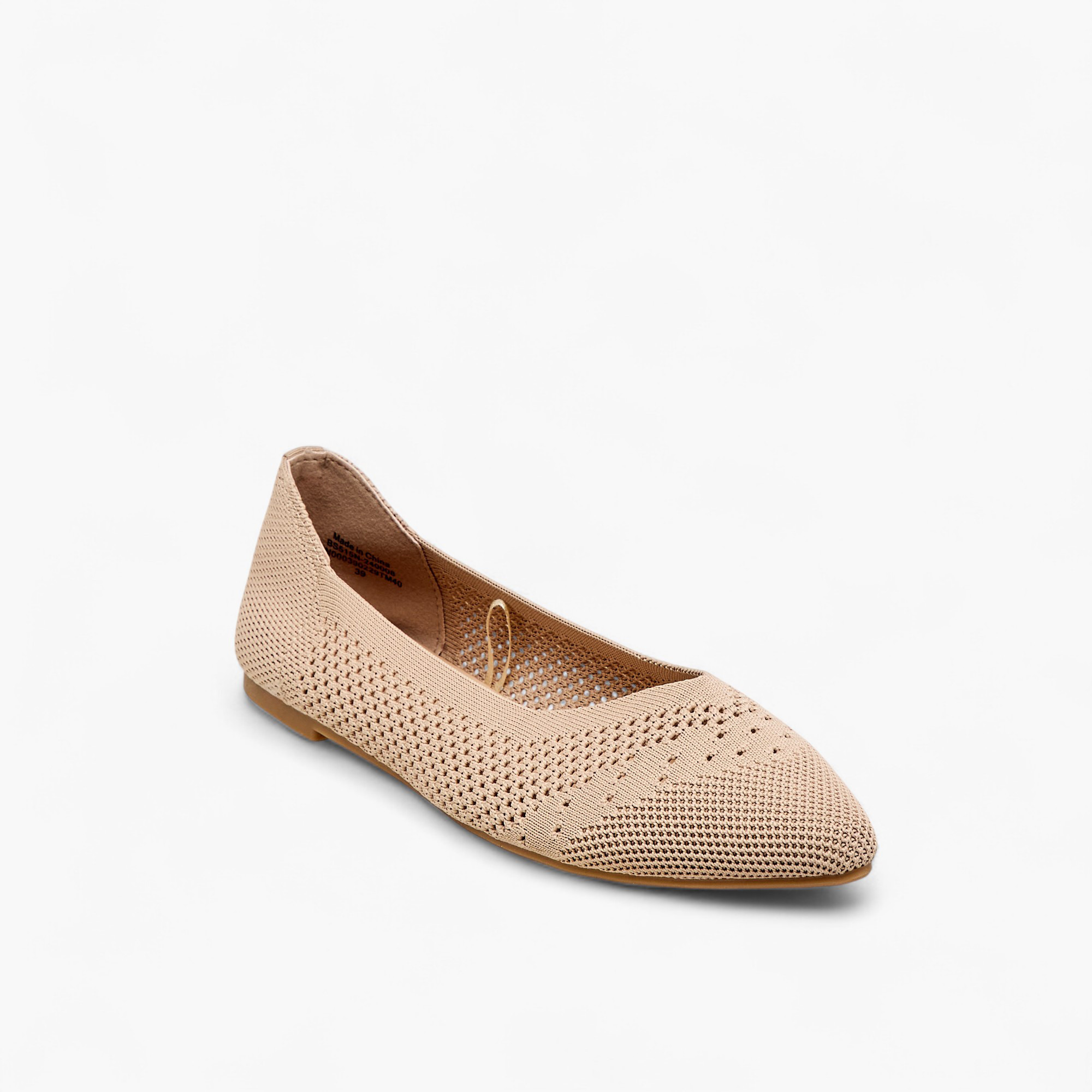 حذاء باليرينا سهل الارتداء بتفاصيل مفرغة من فلورا بيلا-women-shoes-flats-ballerinas-image-2