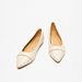Celeste Women's Pointed Toe Ballerina Shoes with Metallic Chain Trim-Women%27s Ballerinas-thumbnail-1