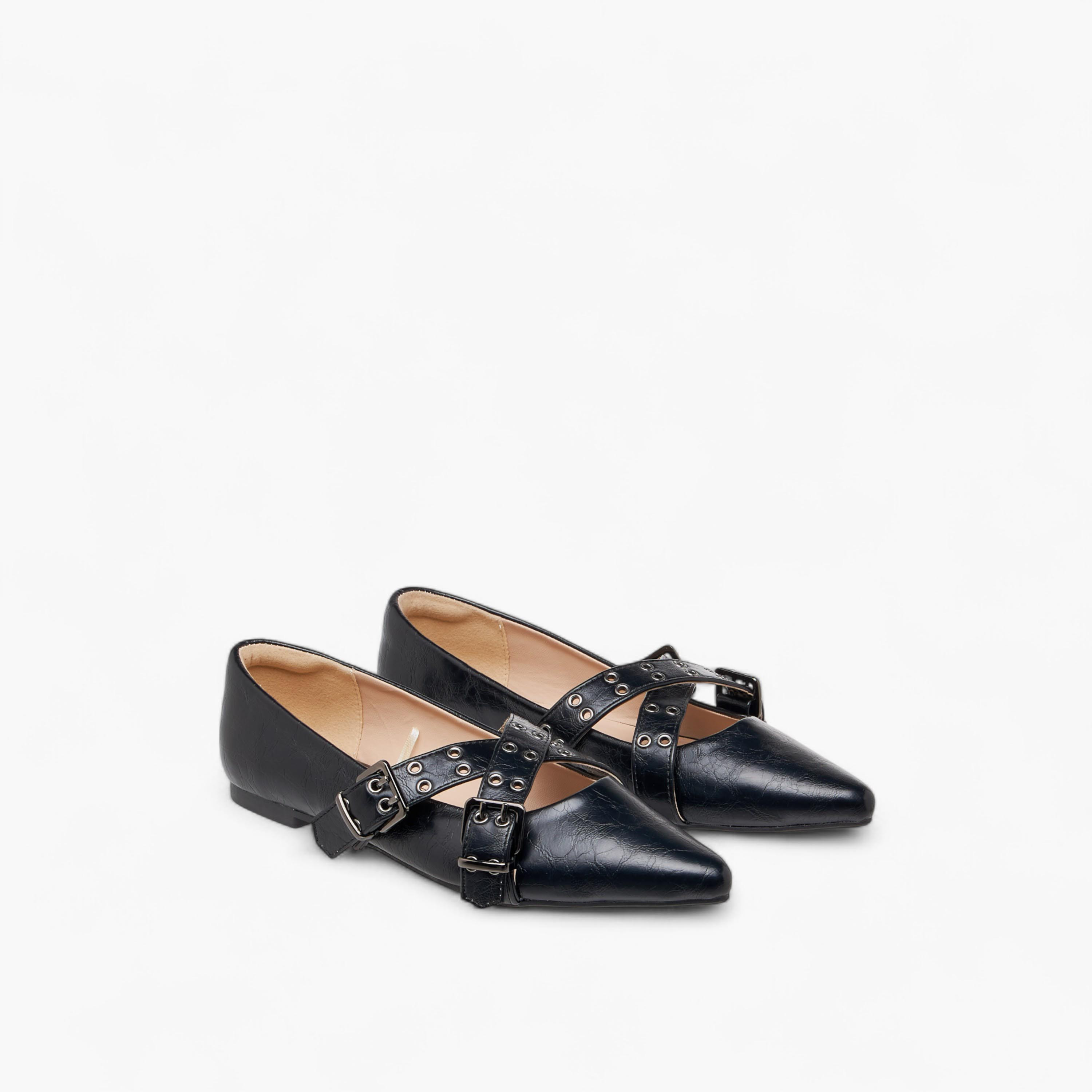 حذاء باليرينا سادة سهل الارتداء للنساء من سيليست-women-shoes-ballerinas-image-1