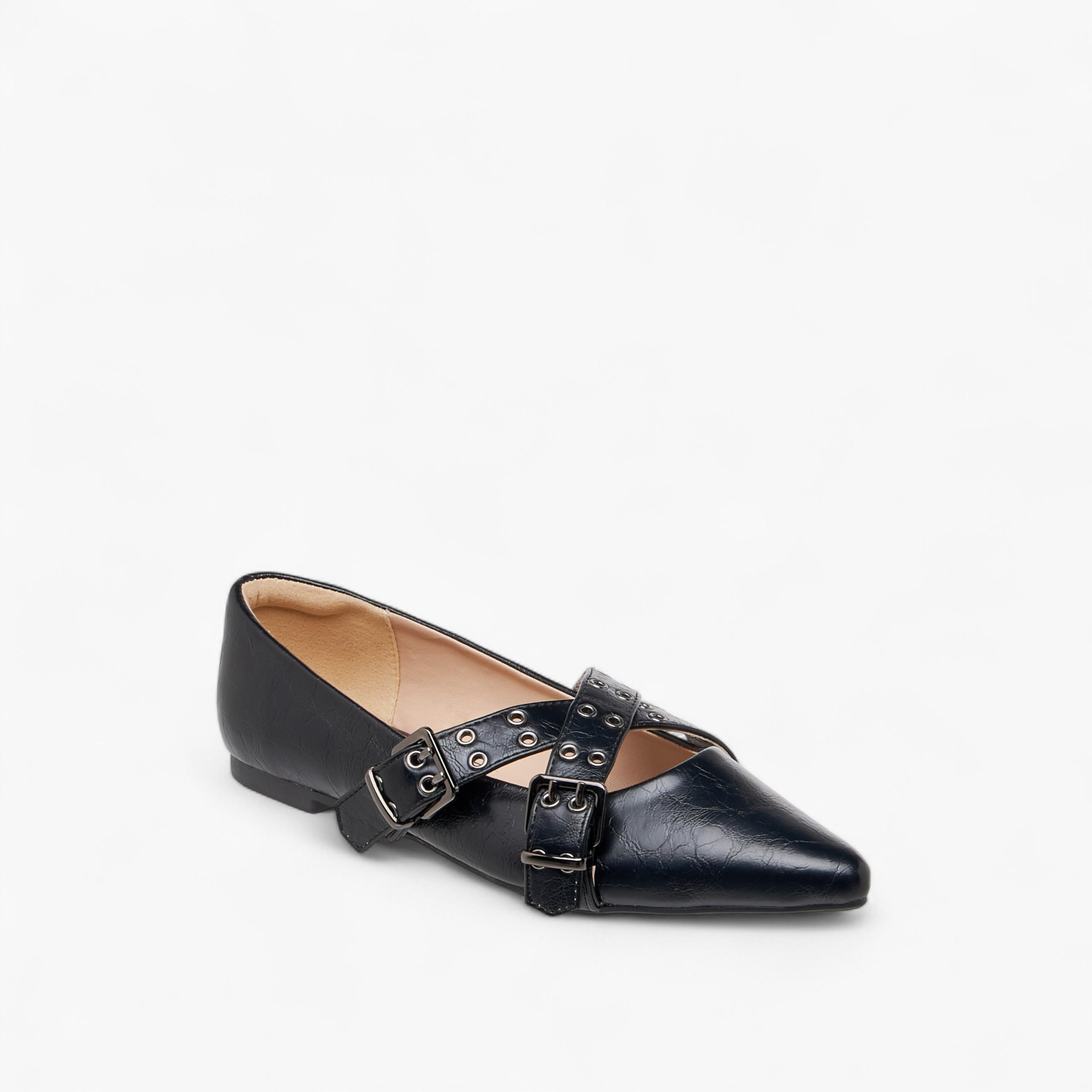 حذاء باليرينا سادة سهل الارتداء للنساء من سيليست-women-shoes-ballerinas-image-2