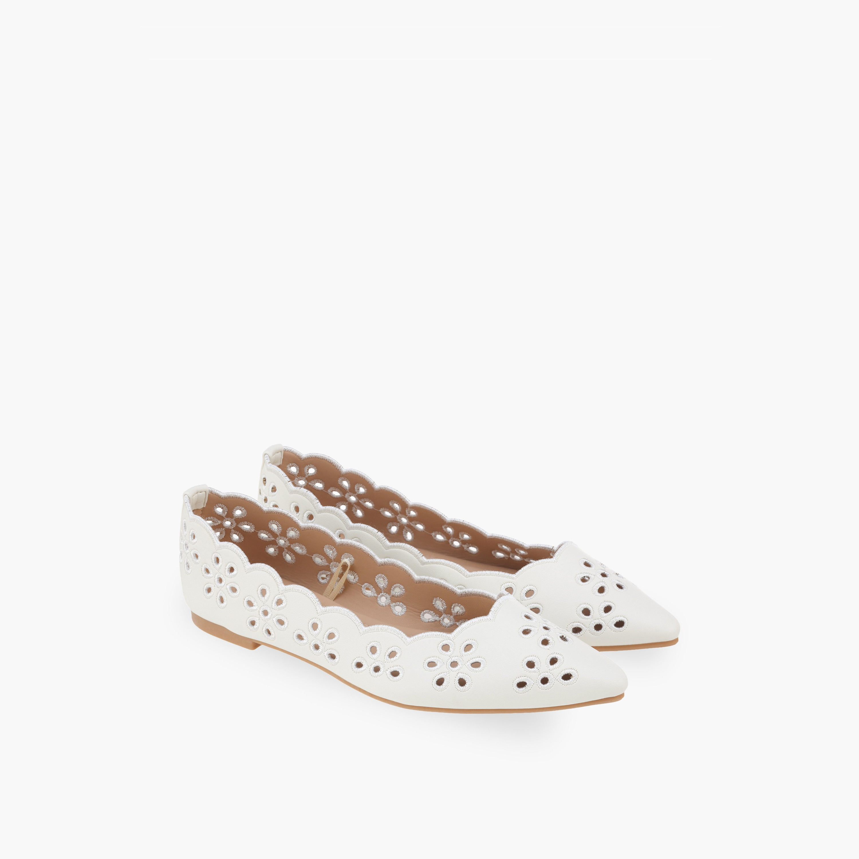 Flora Bella Women Scalloped Laser Cut Ballerina Shoes-women-shoes-ballerinas-image-1