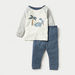 Juniors Dinosaur Applique Detail T-shirt and Pyjama Set-Pyjama Sets-thumbnail-0