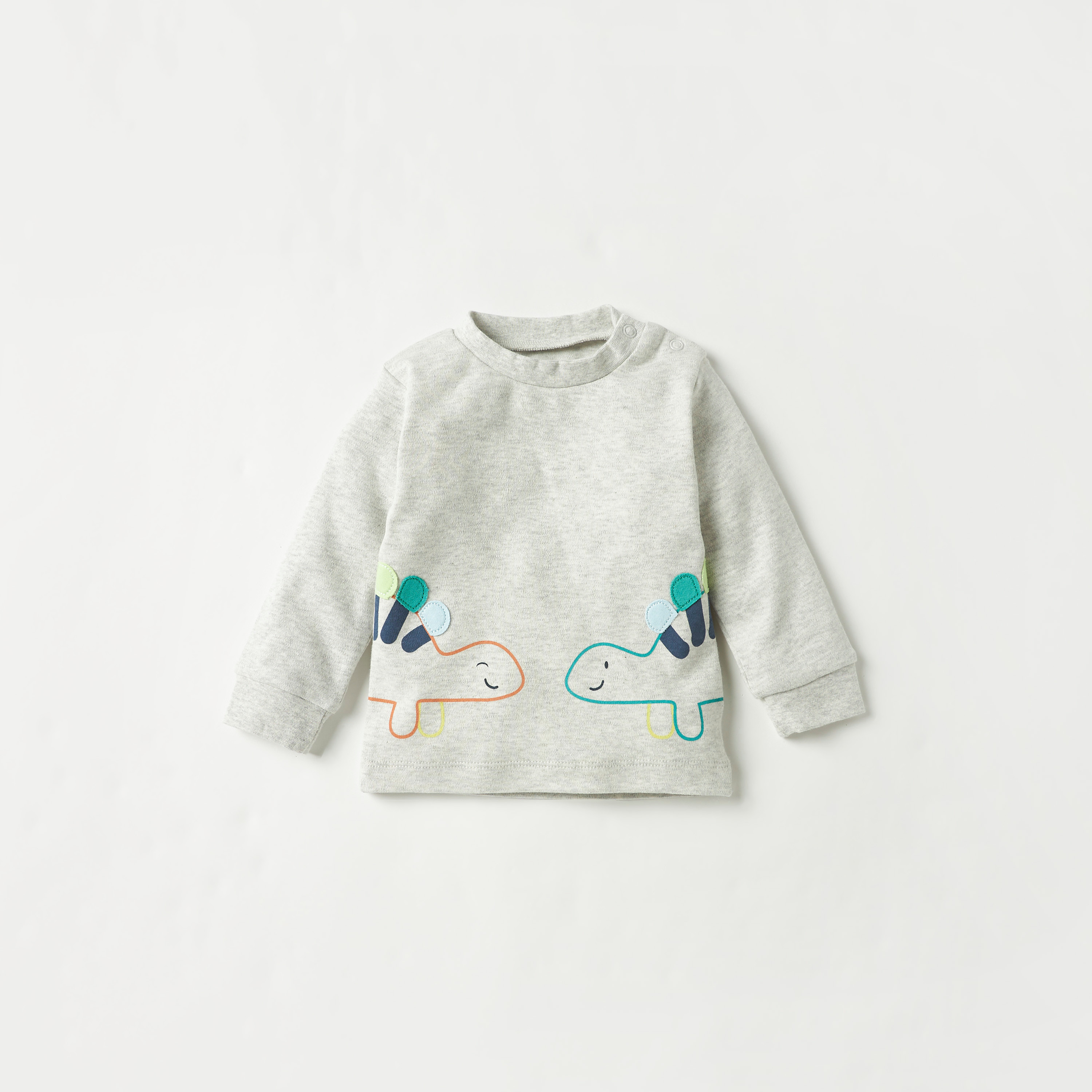 Juniors Dinosaur Print Sweatshirt and Joggers Set-baby-boys-clothing-nightwear-pyjamasets-image-2
