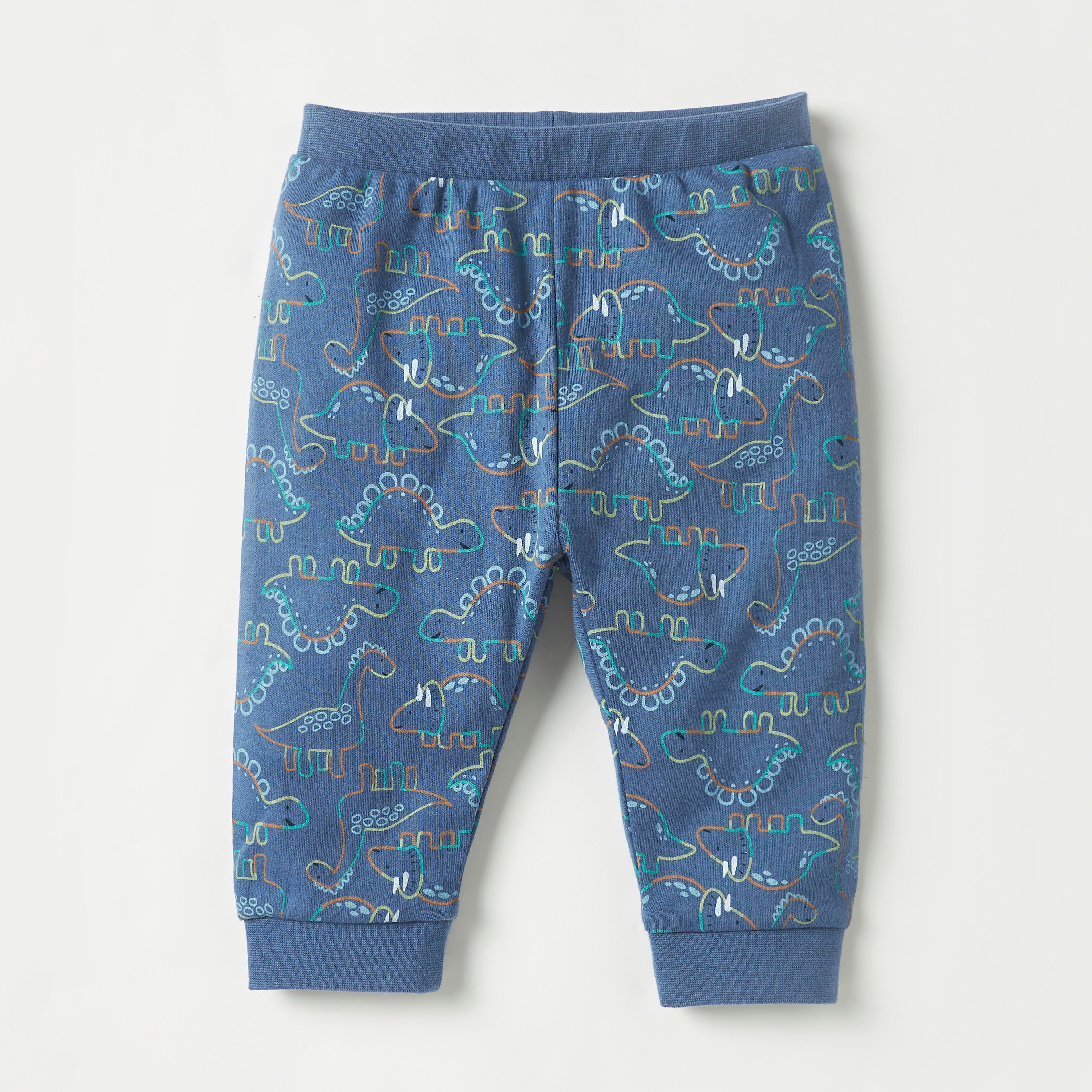 Juniors Dinosaur Print Sweatshirt and Joggers Set-baby-boys-clothing-nightwear-pyjamasets-image-3