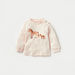 Juniors Horse Embroidered T-shirt and Floral Print Pyjama Set-Pyjama Sets-thumbnailMobile-1