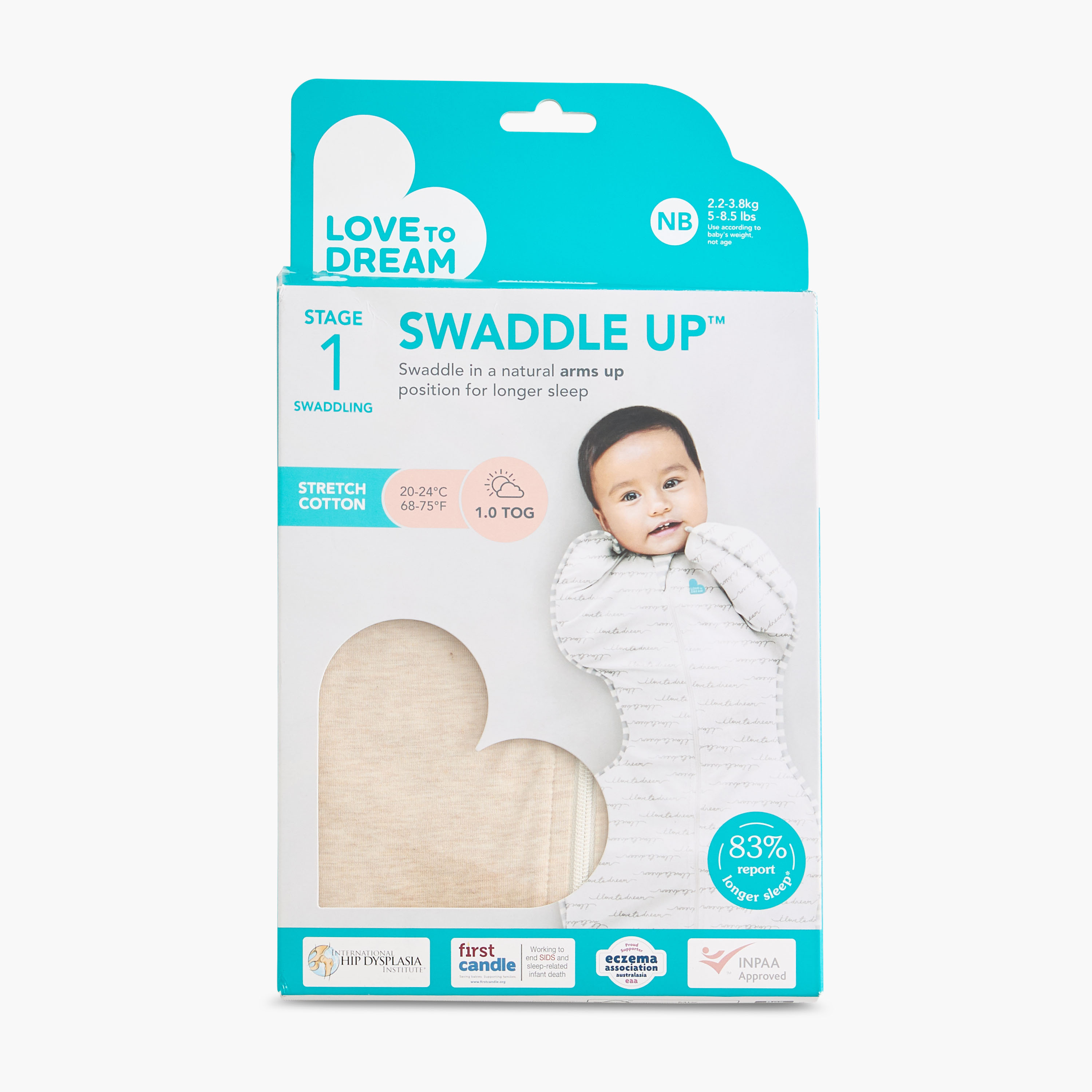 قماط أطفال بسحاب إغلاق من لوف تو دريم-baby-nursery-blanketsandswaddles-swaddlesandsleepingbags-image-6