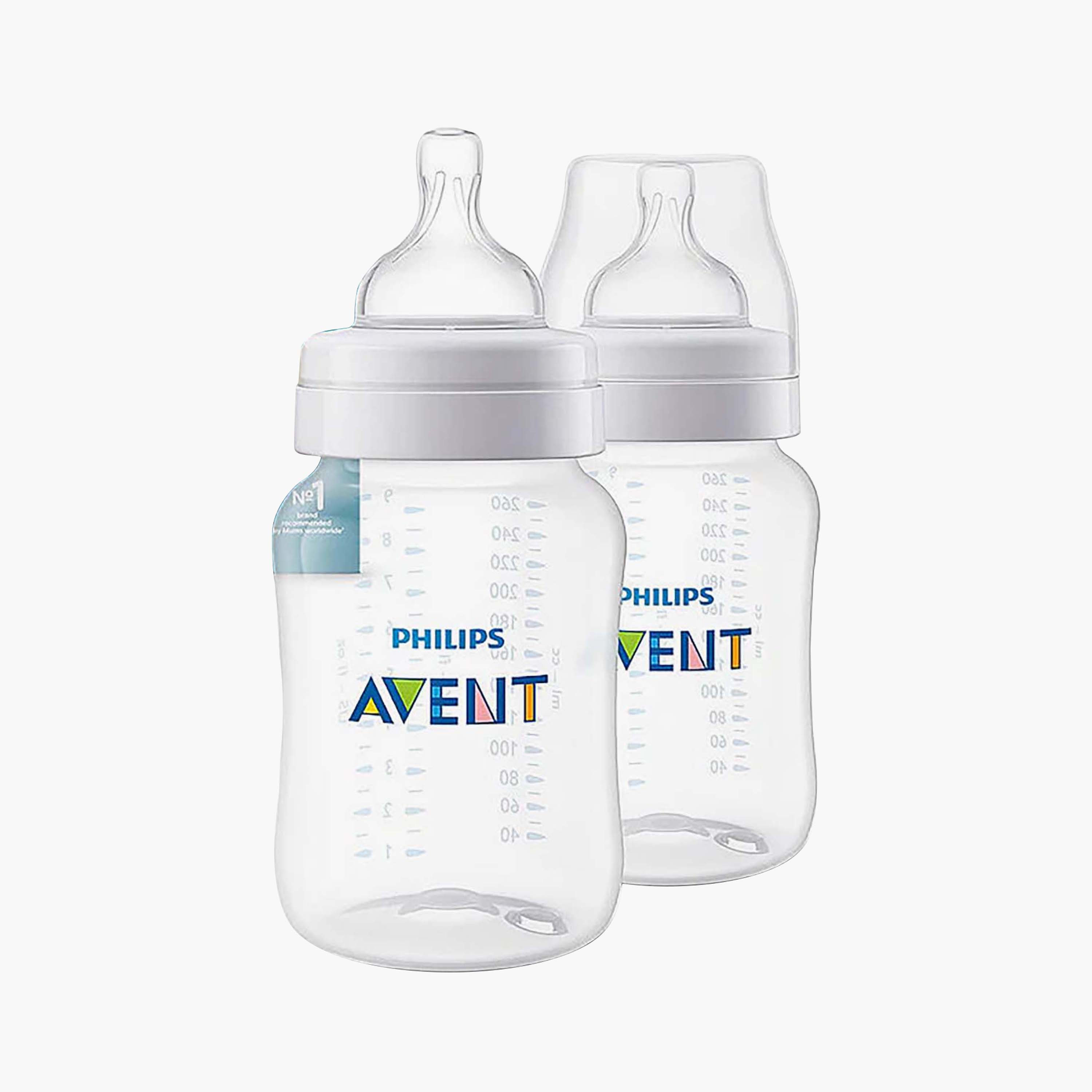 Philips Avent Anti-Colic Feeding Bottle Set - Pack of 2, 260 ml-baby-feeding-feedingbottles-bottlecovers-image-1