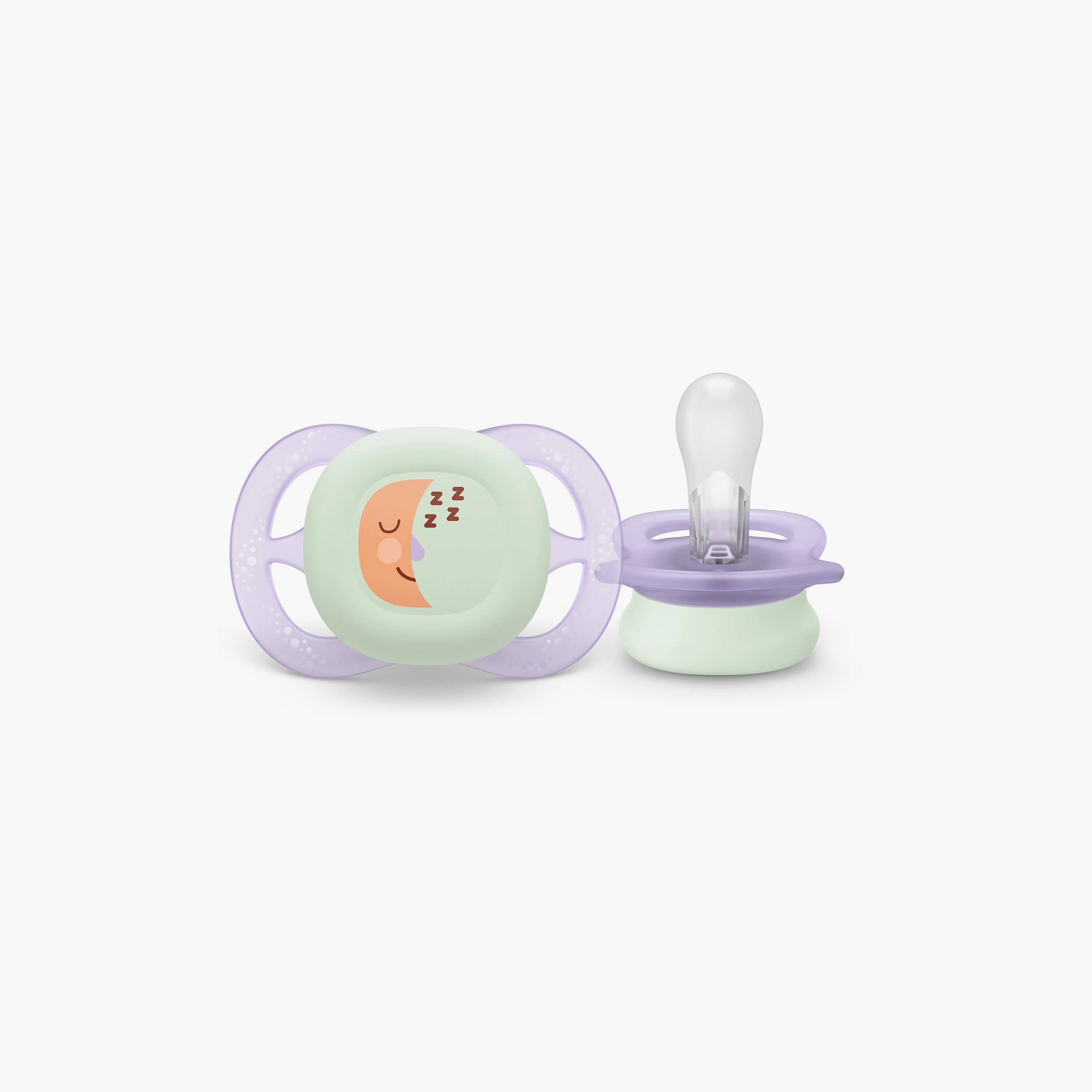 Pack of 2 Philips Avent Ultra Start Nighttime Baby Pacifier, 0-2 months-baby-feeding-pacifiers-image-4