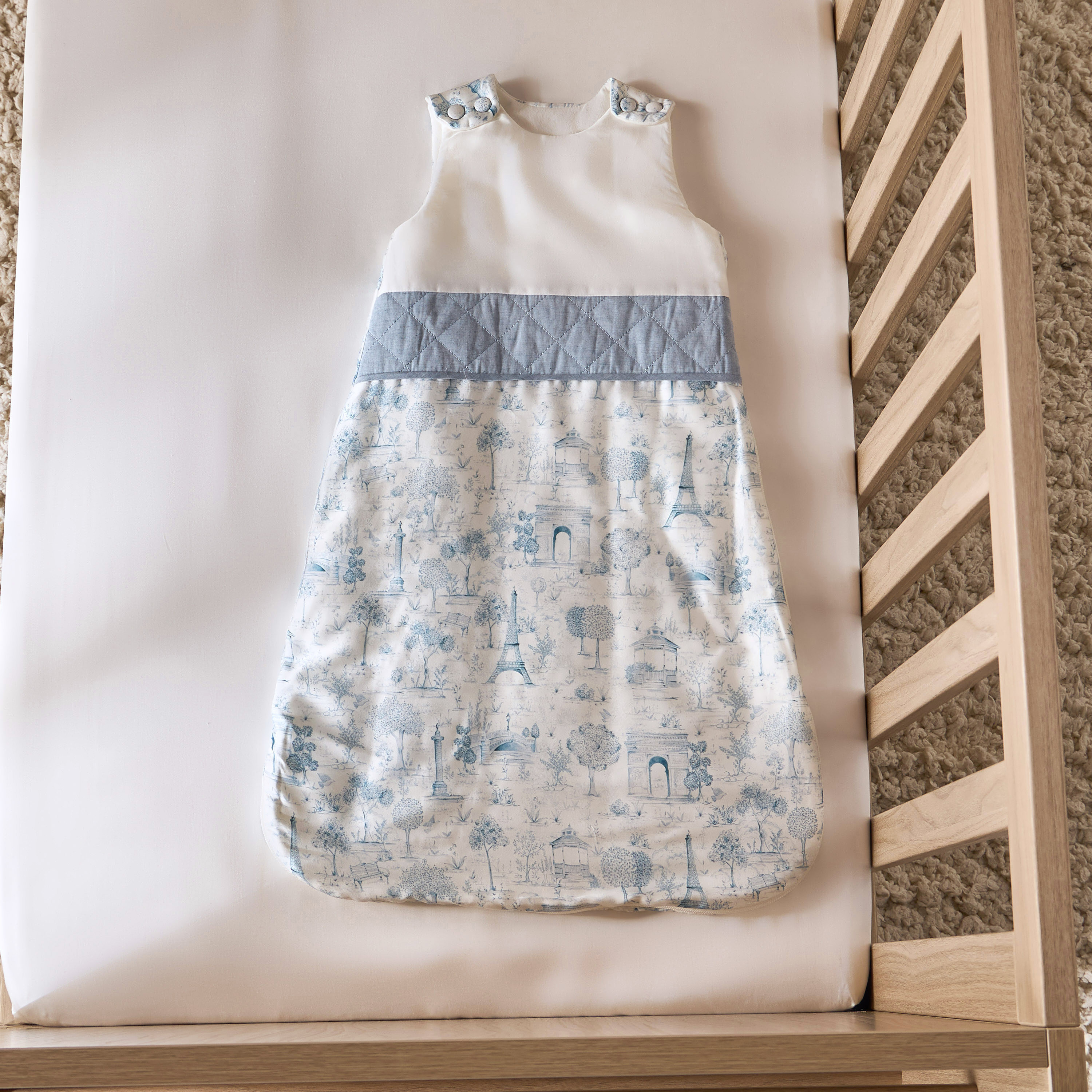 Giggles Printed Tencel Sleeping Bag-baby-nursery-blanketsandswaddles-swaddlesandsleepingbags-image-1