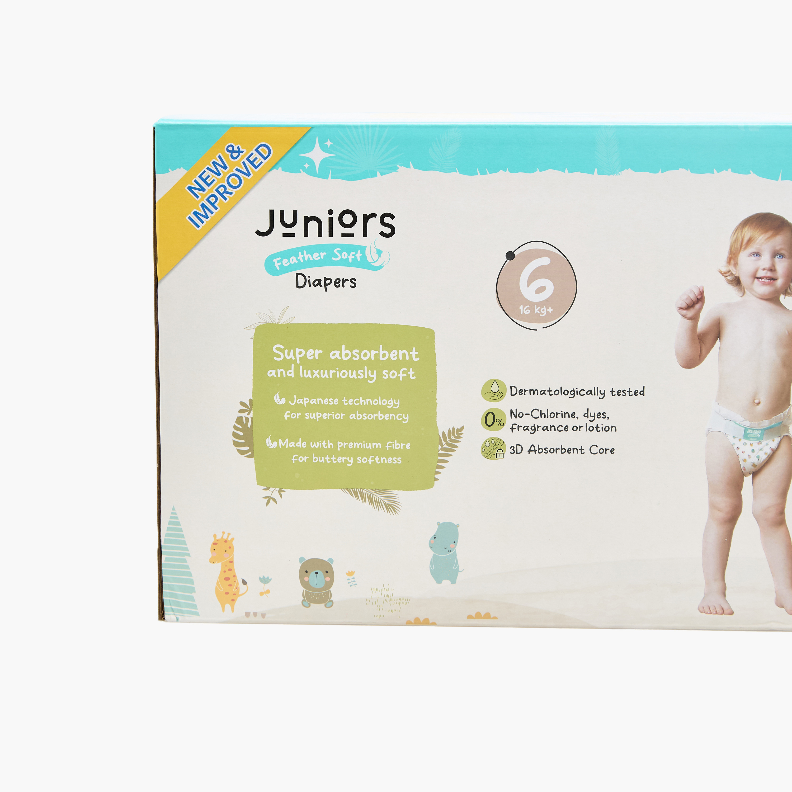Juniors 120-Piece Diapers  Size 6 (16+ kg) Feather Soft Mega Value Pack-baby-diapering-diapers-image-5