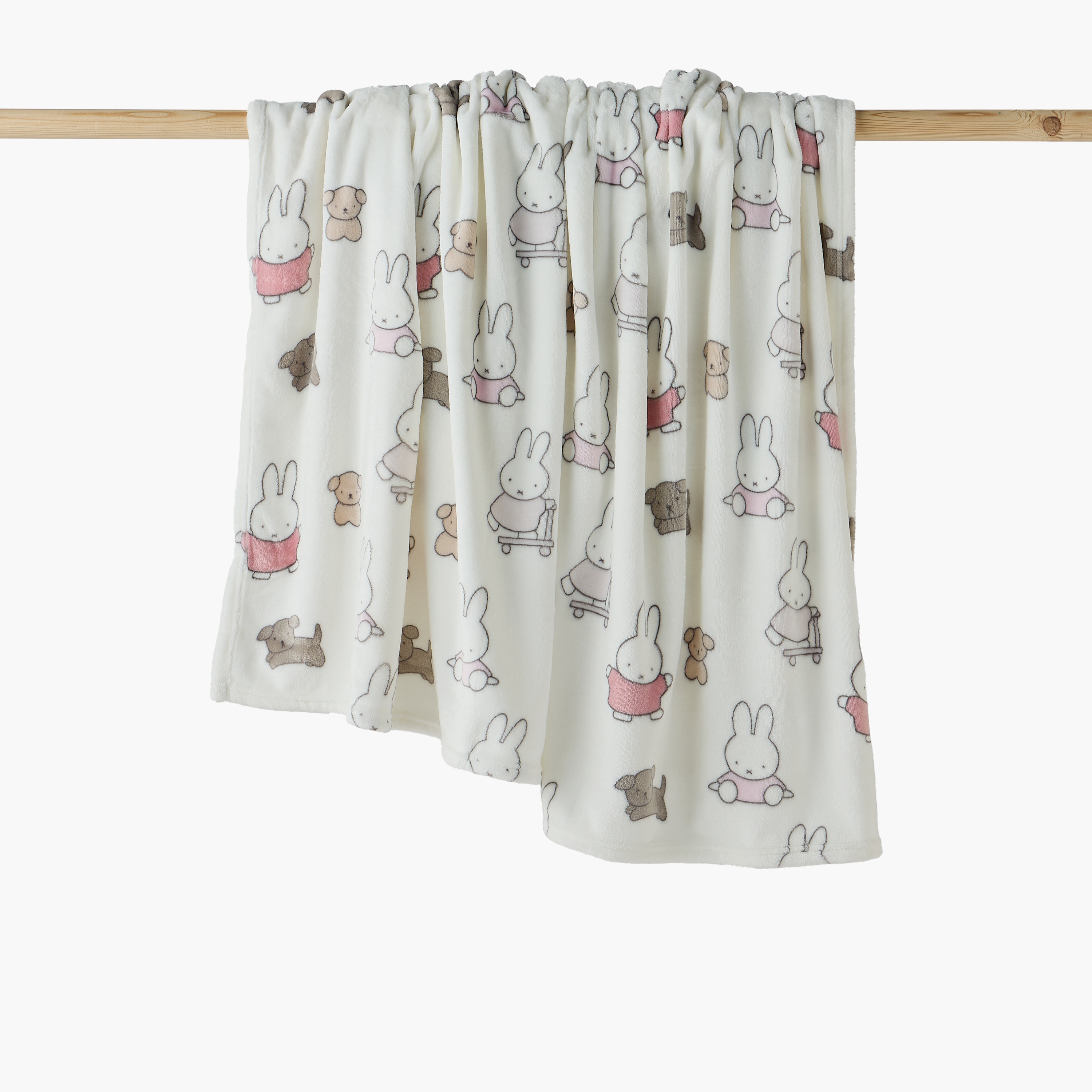 Miffy Raschel Blanket with Print, 150x200 cm-baby-nursery-blanketsandswaddles-receivingblankets-image-1