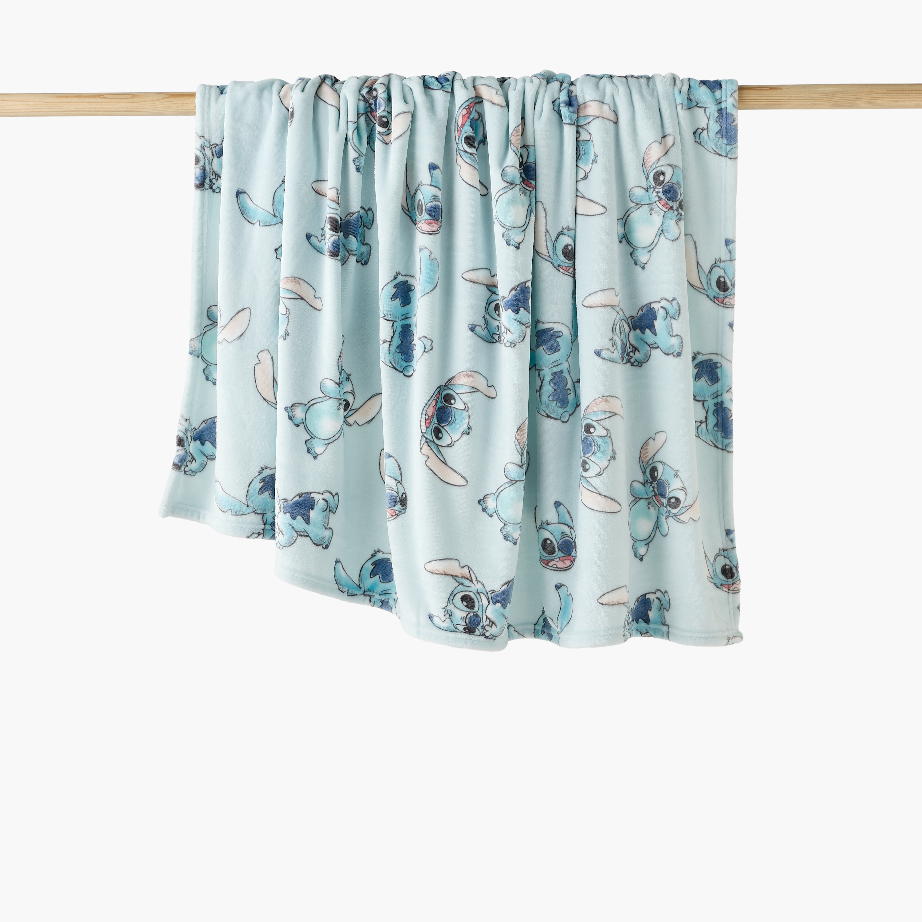 Disney Raschel Blanket with Stitch Print, 150x200 cm-baby-nursery-blanketsandswaddles-receivingblankets-image-1