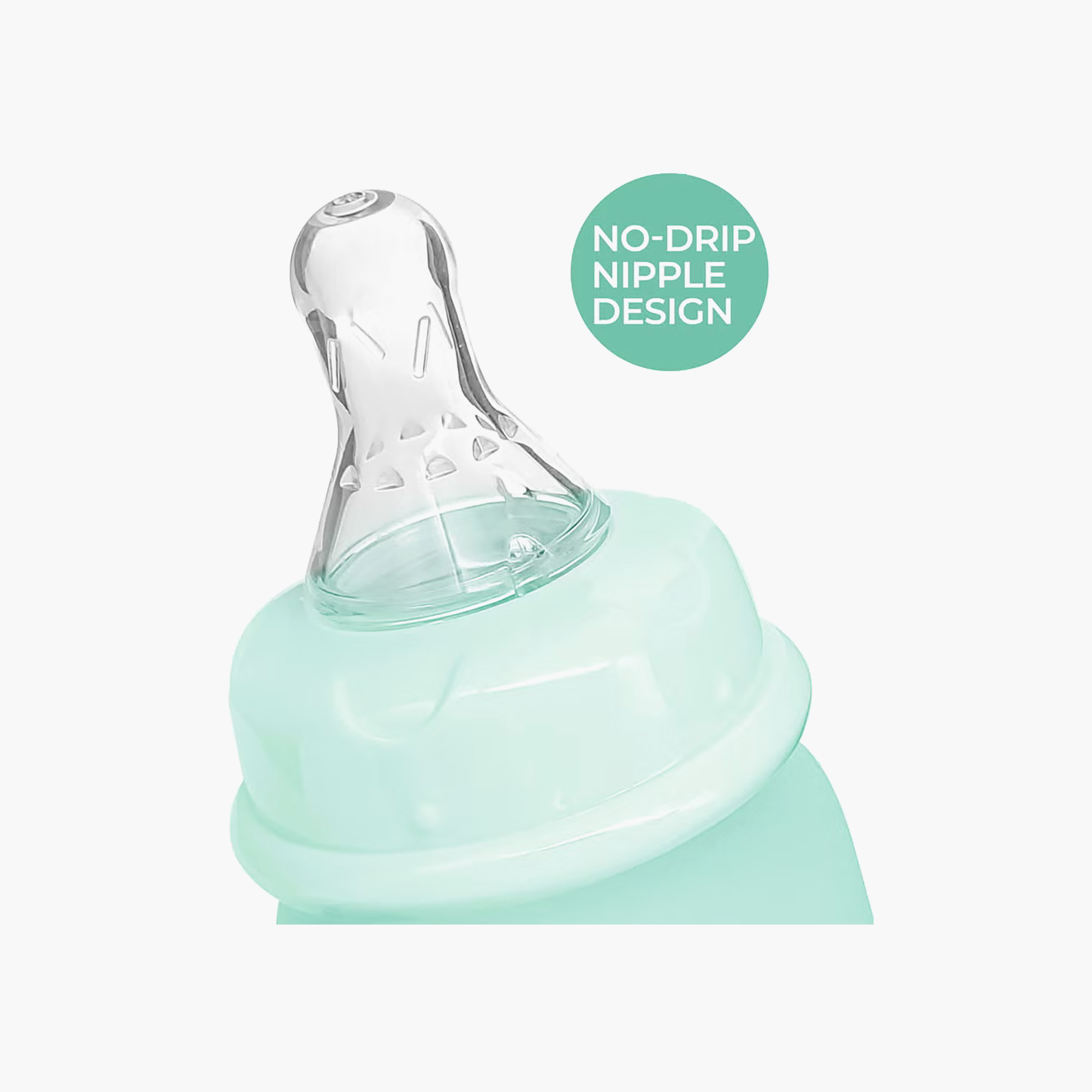 Luqu Glass Feeding Bottle - 60 ml (0 months+)-baby-feeding-feedingbottles-bottlesandteats-image-5