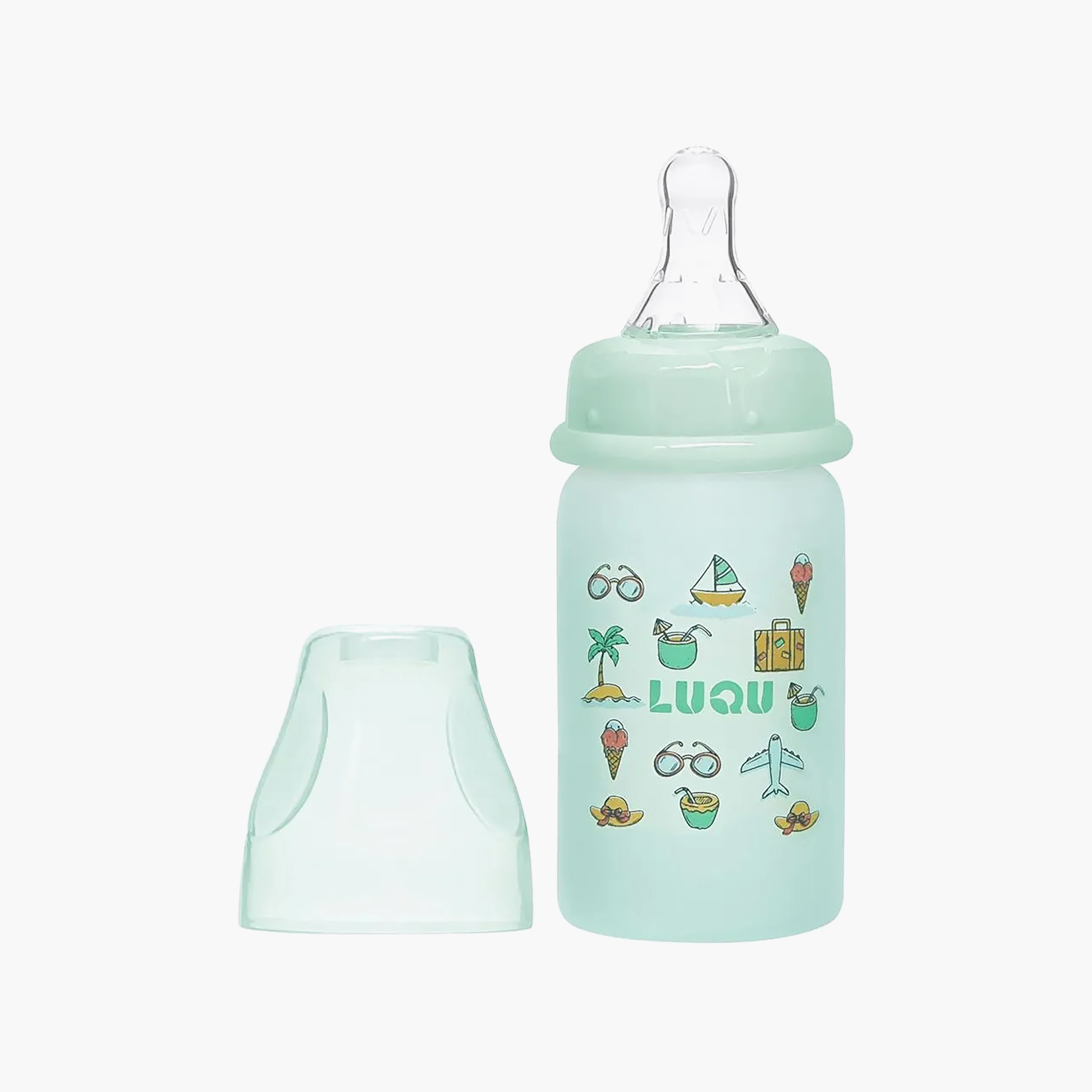 قارورة رضّاعة زجاج من لوكو - 60 مل (من عمر 0 شهر فأكثر)-baby-feeding-feedingbottles-bottlesandteats-image-1