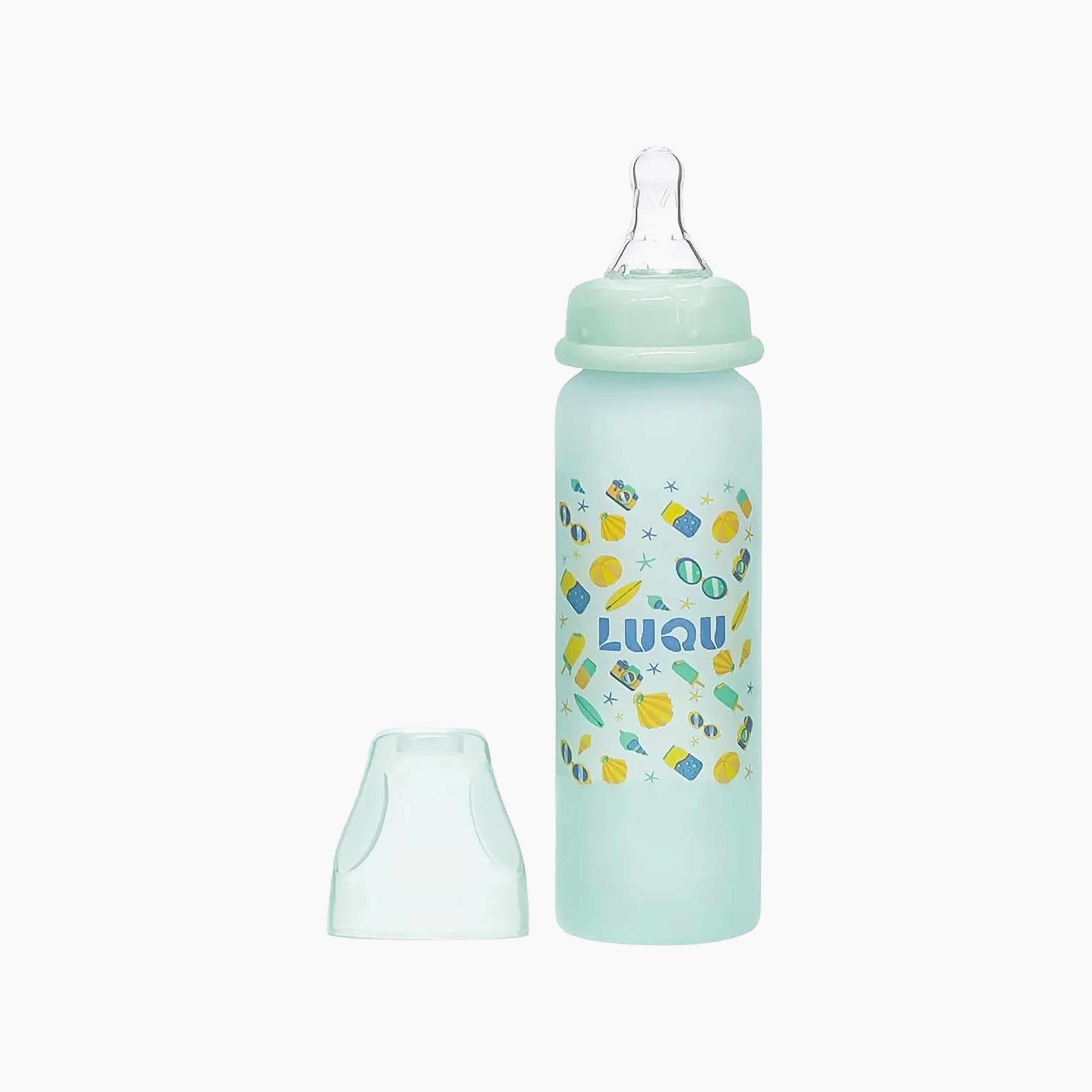 رضّاعة زجاج من لوكو - 240 مل (6 شهور فأكثر)-baby-feeding-feedingbottles-bottlesandteats-image-1