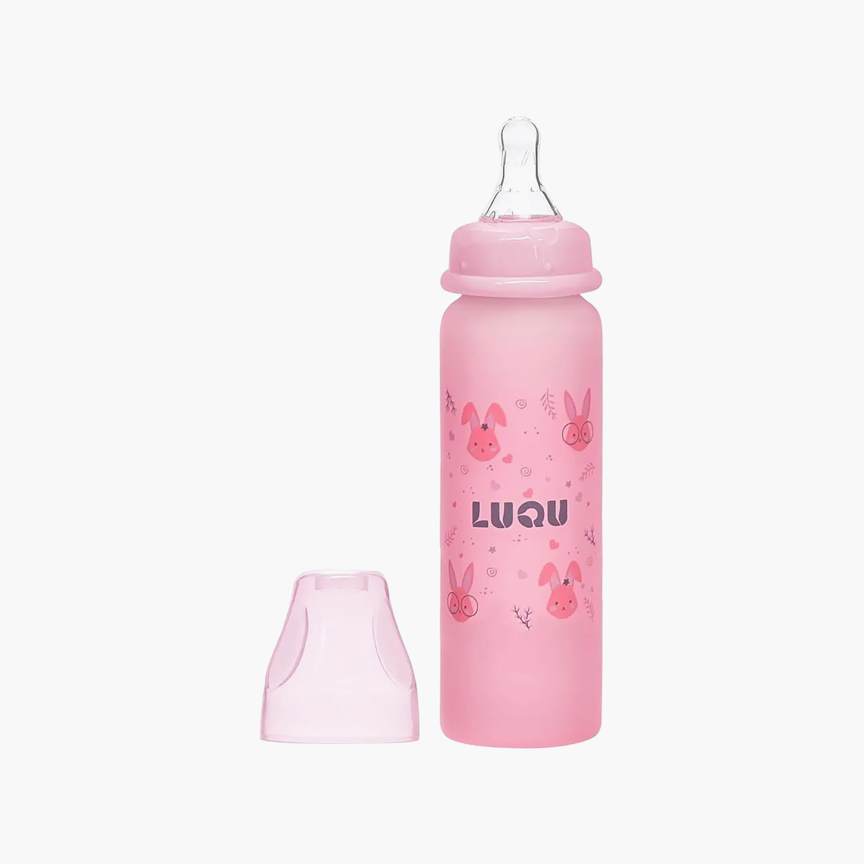 رضّاعة زجاج من لوكو - 240 مل (6 شهور فأكثر)-baby-feeding-feedingbottles-bottlesandteats-image-1